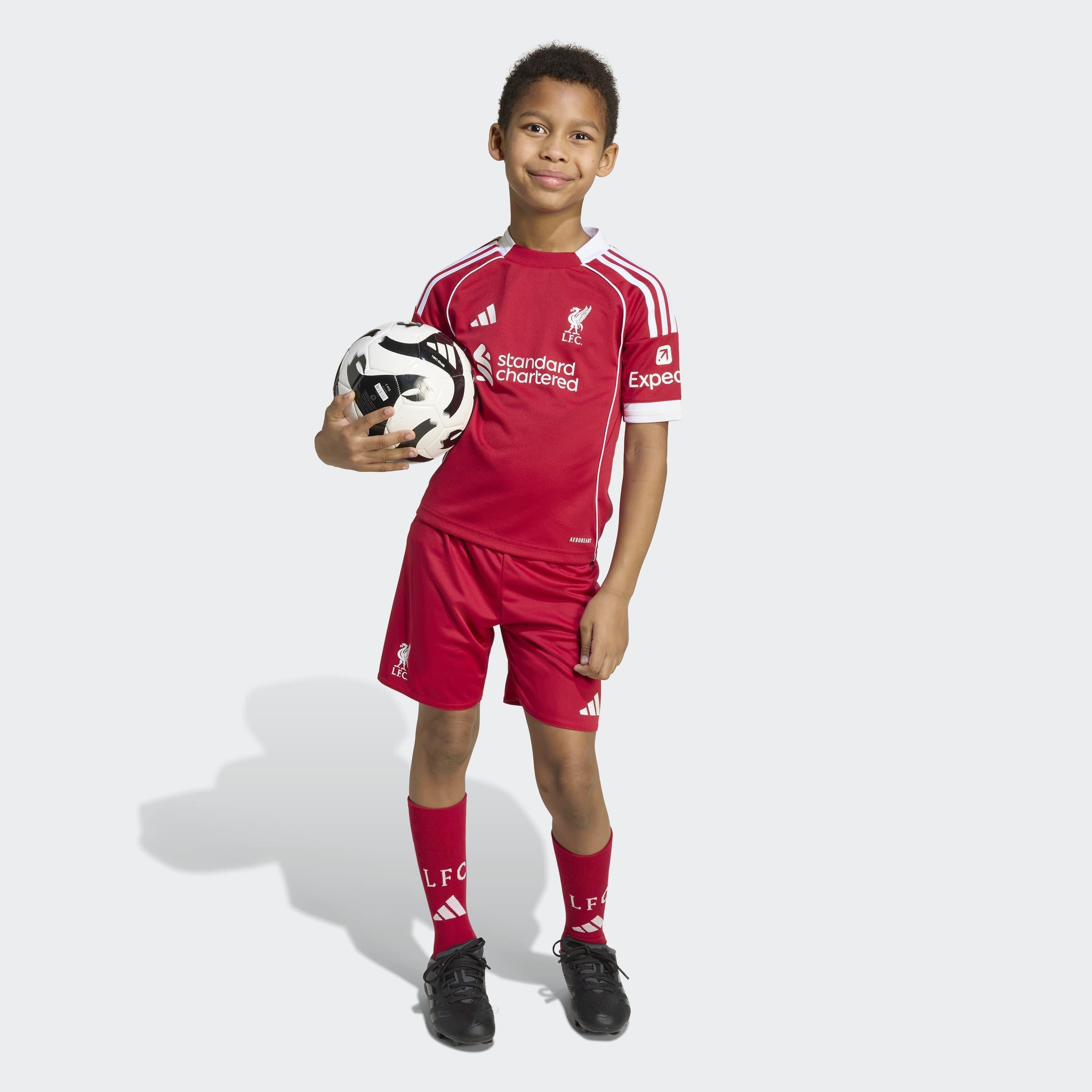 Kids Unisex Liverpool FC 25/26 Home Mini Kit, Red, A701_ONE, large image number 9