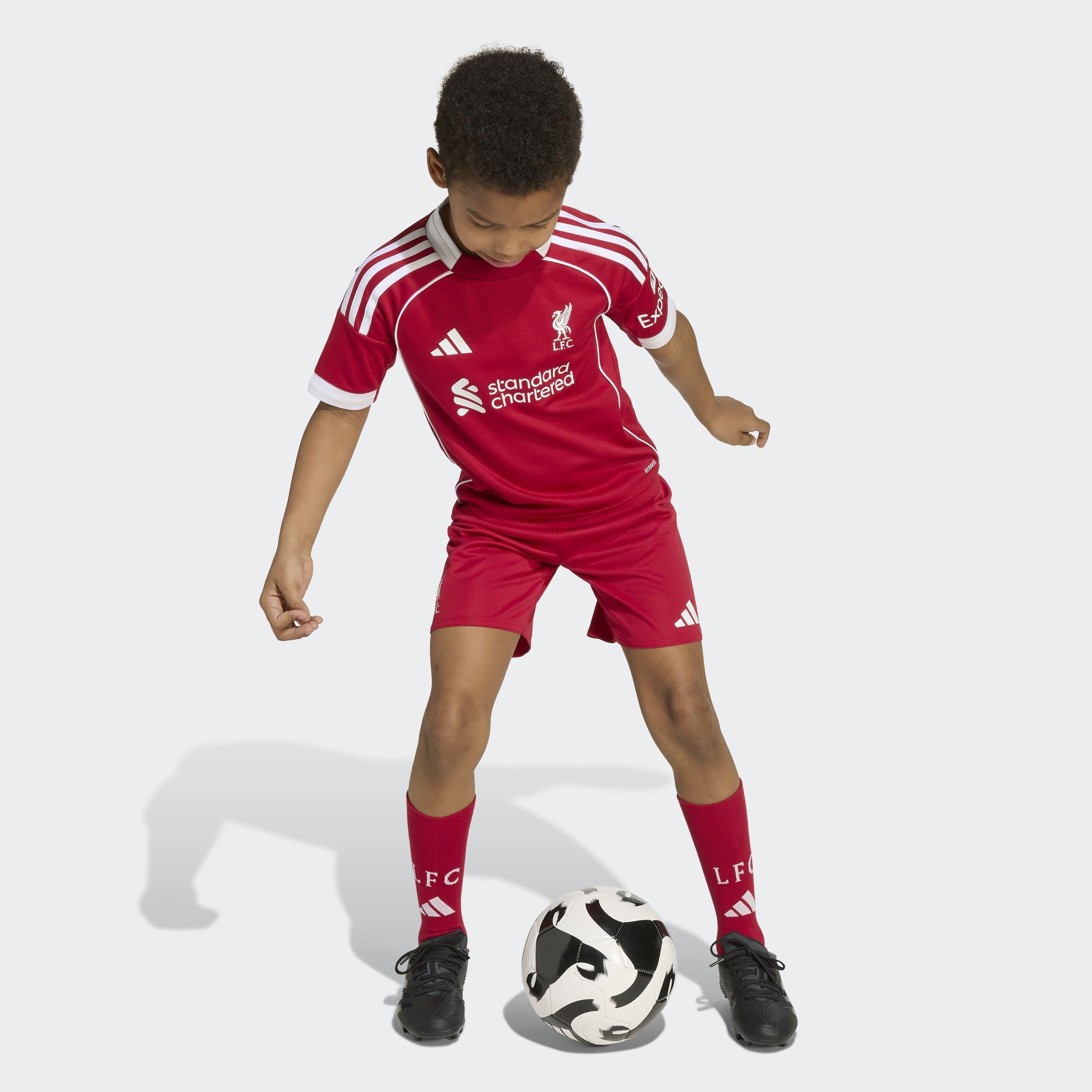 Kids Unisex Liverpool FC 25/26 Home Mini Kit, Red, A701_ONE, large image number 9