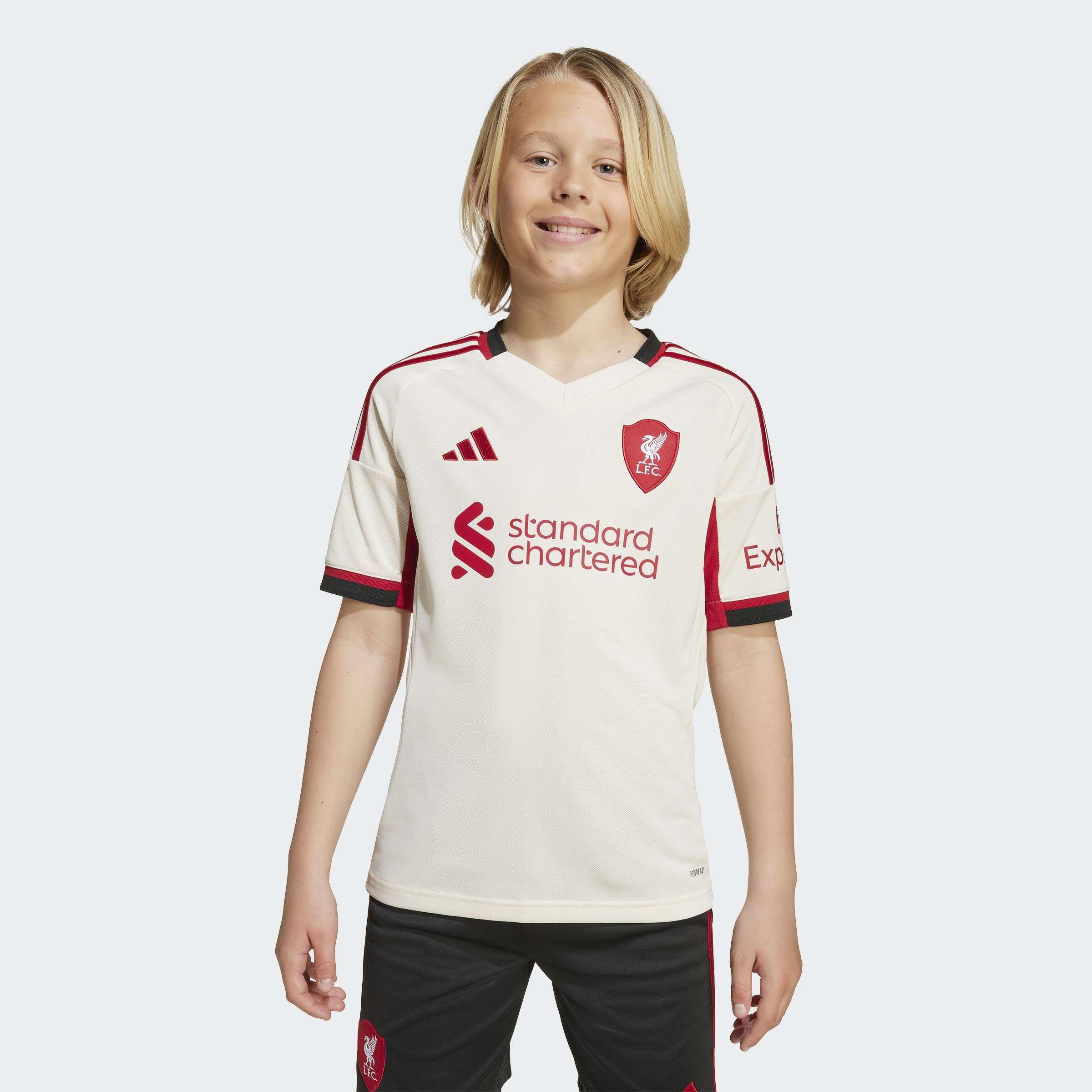 Kids Unisex Liverpool FC 25/26 Away Jersey, White, A701_ONE, large image number 0