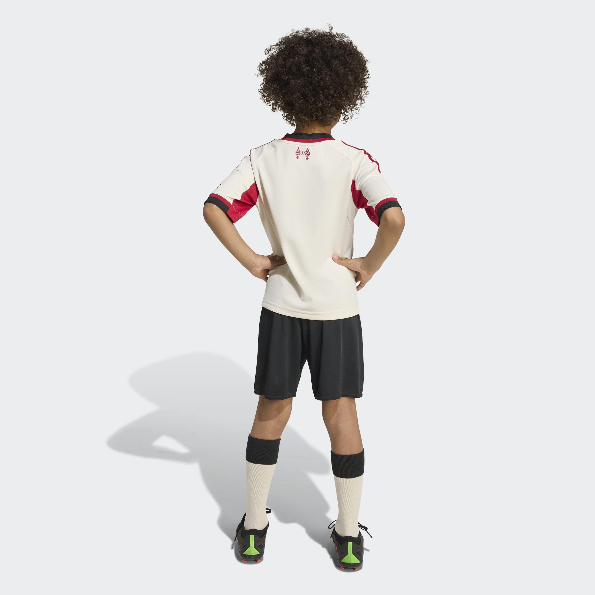 Kids Unisex Liverpool FC 25/26 Away Mini Kit, White, A701_ONE, large image number 2