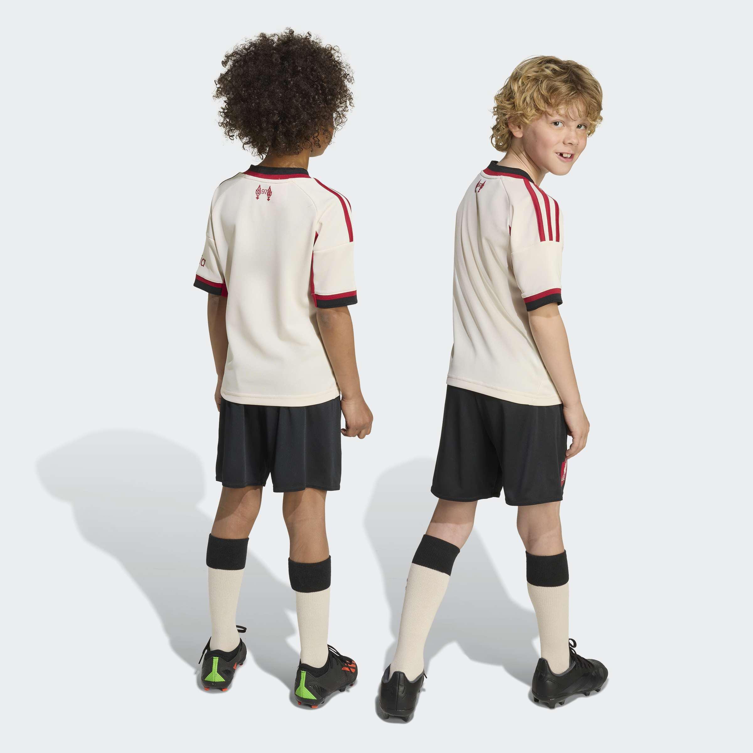 Kids Unisex Liverpool FC 25/26 Away Mini Kit, White, A701_ONE, large image number 3