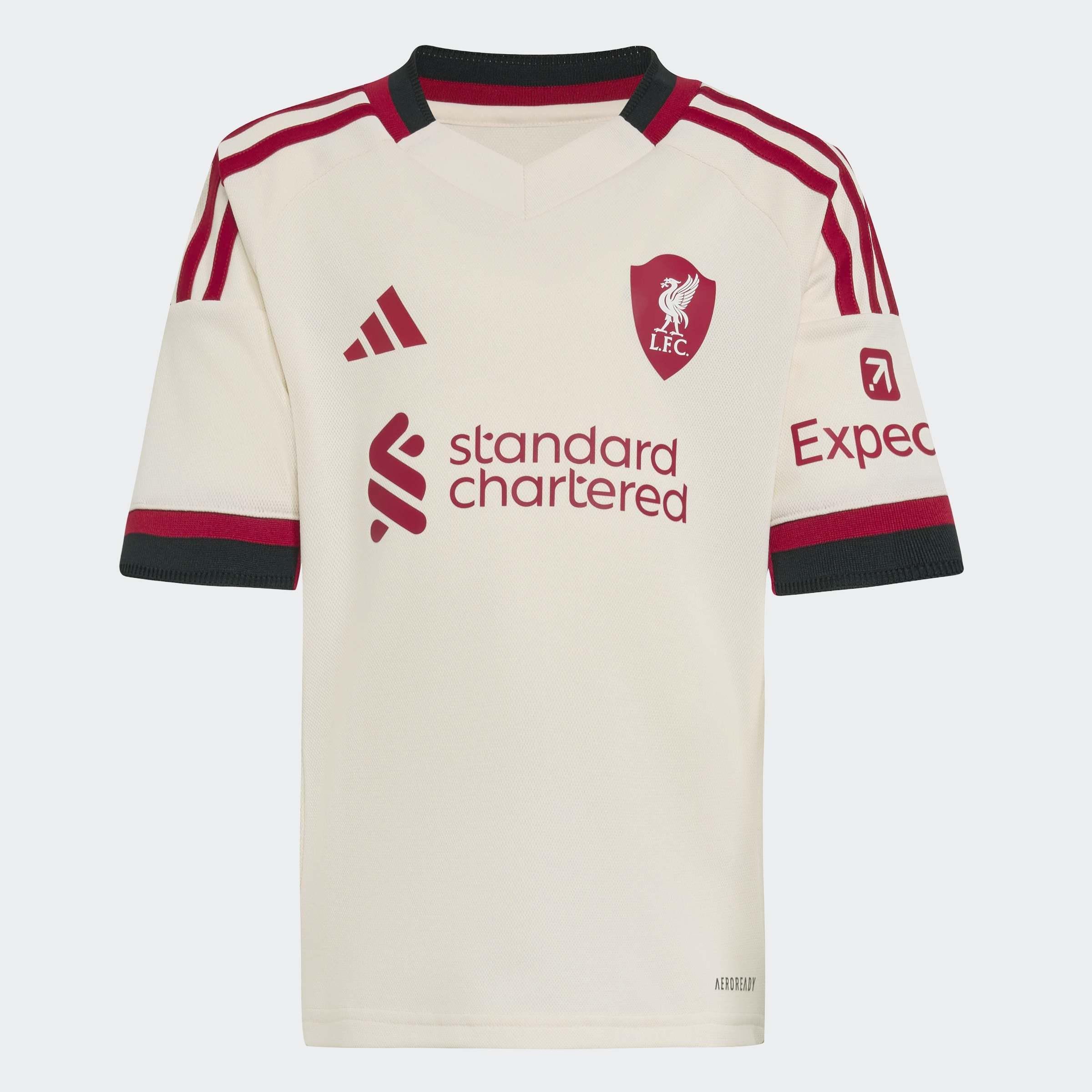 Kids Unisex Liverpool FC 25/26 Away Mini Kit, White, A701_ONE, large image number 7