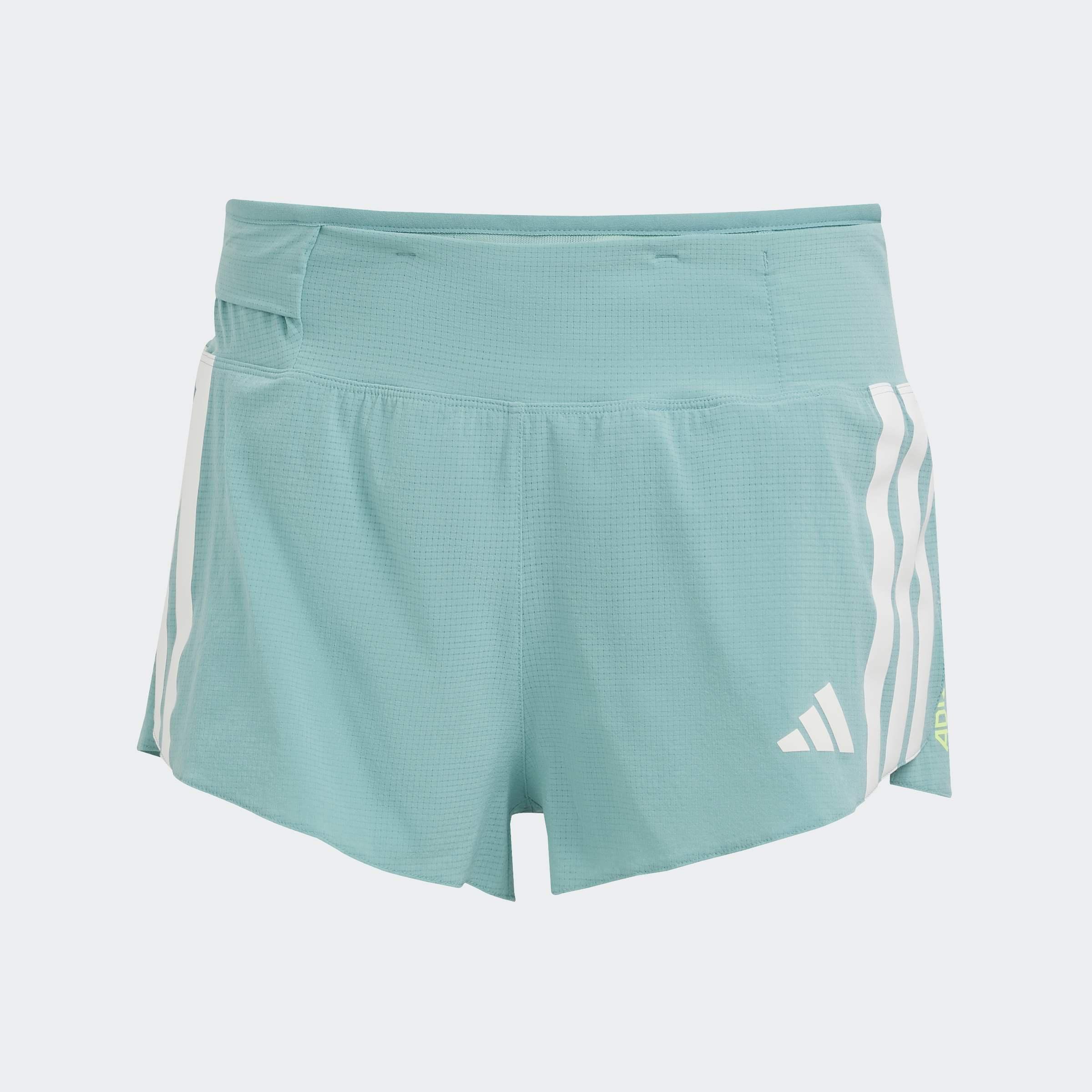 Adizero Running Gel Pocket Shorts, Turquoise, A701_ONE, large image number 0
