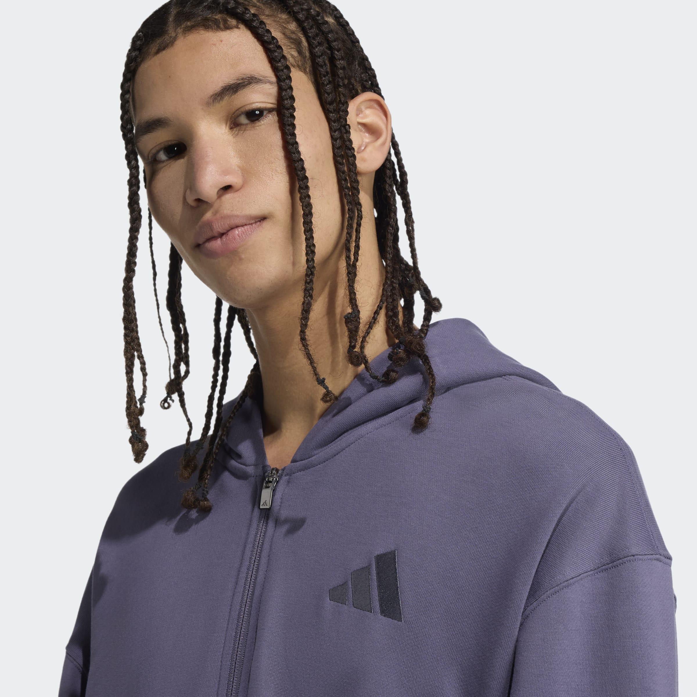 ALL SZN French Terry Full-Zip Hoodie, Purple, A701_ONE, large image number 2
