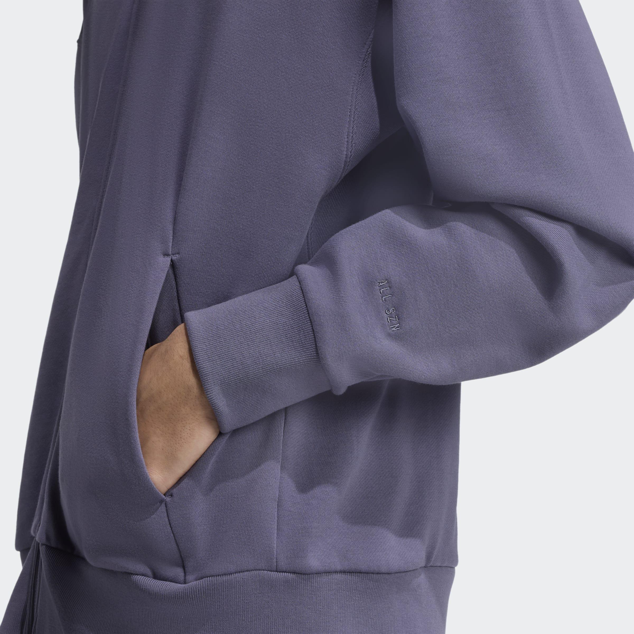 ALL SZN French Terry Full-Zip Hoodie, Purple, A701_ONE, large image number 3