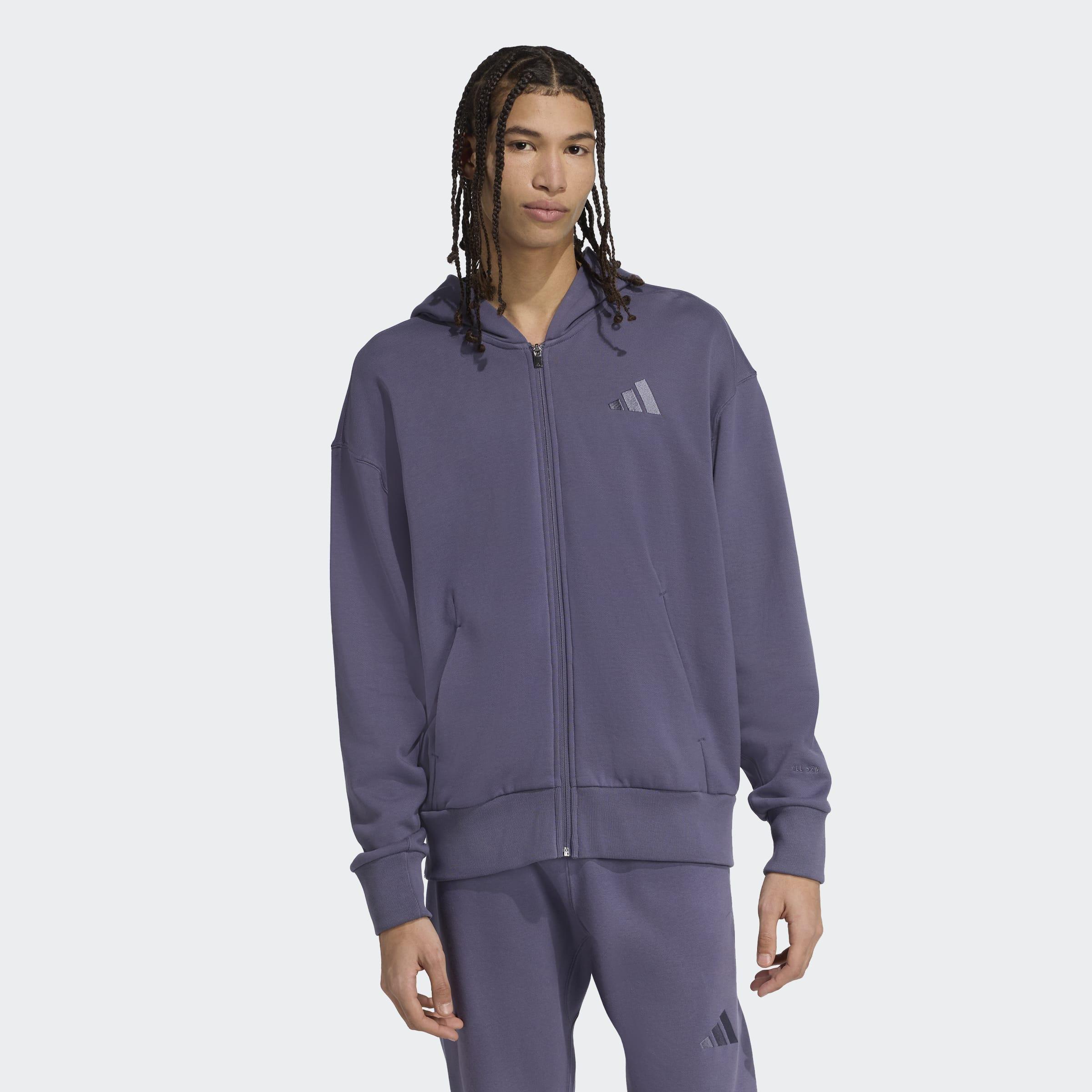 ALL SZN French Terry Full-Zip Hoodie, Purple, A701_ONE, large image number 4