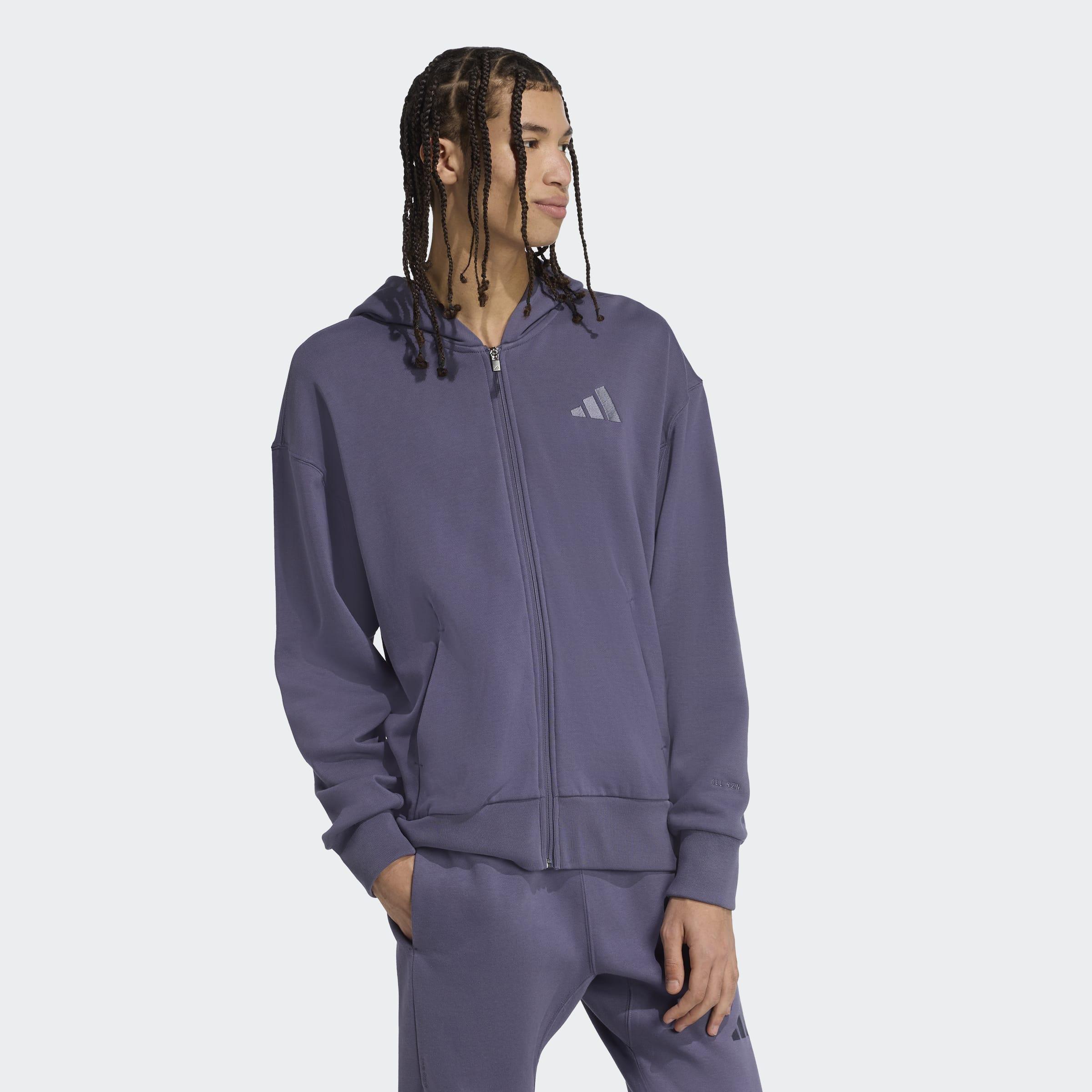 ALL SZN French Terry Full-Zip Hoodie, Purple, A701_ONE, large image number 5