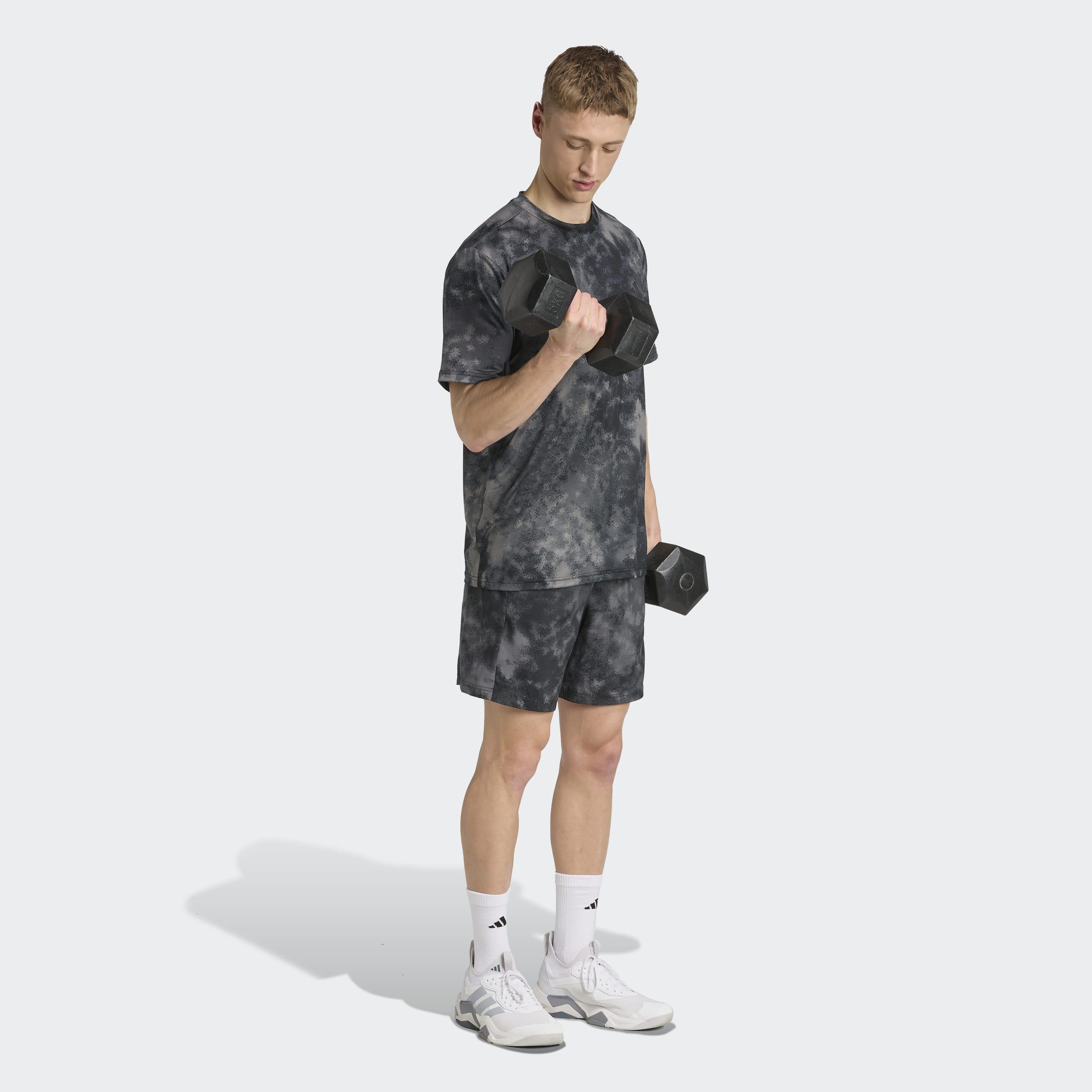 Train Essentials Seasonal All Over Print Short, Black, A701_ONE, large image number 5