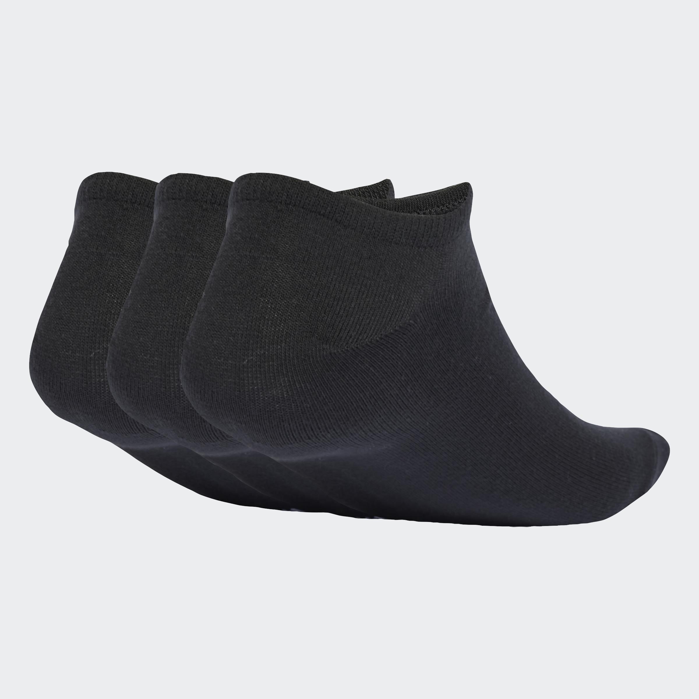 Unisex Liner Socks 3 Pairs, Black, A701_ONE, large image number 0