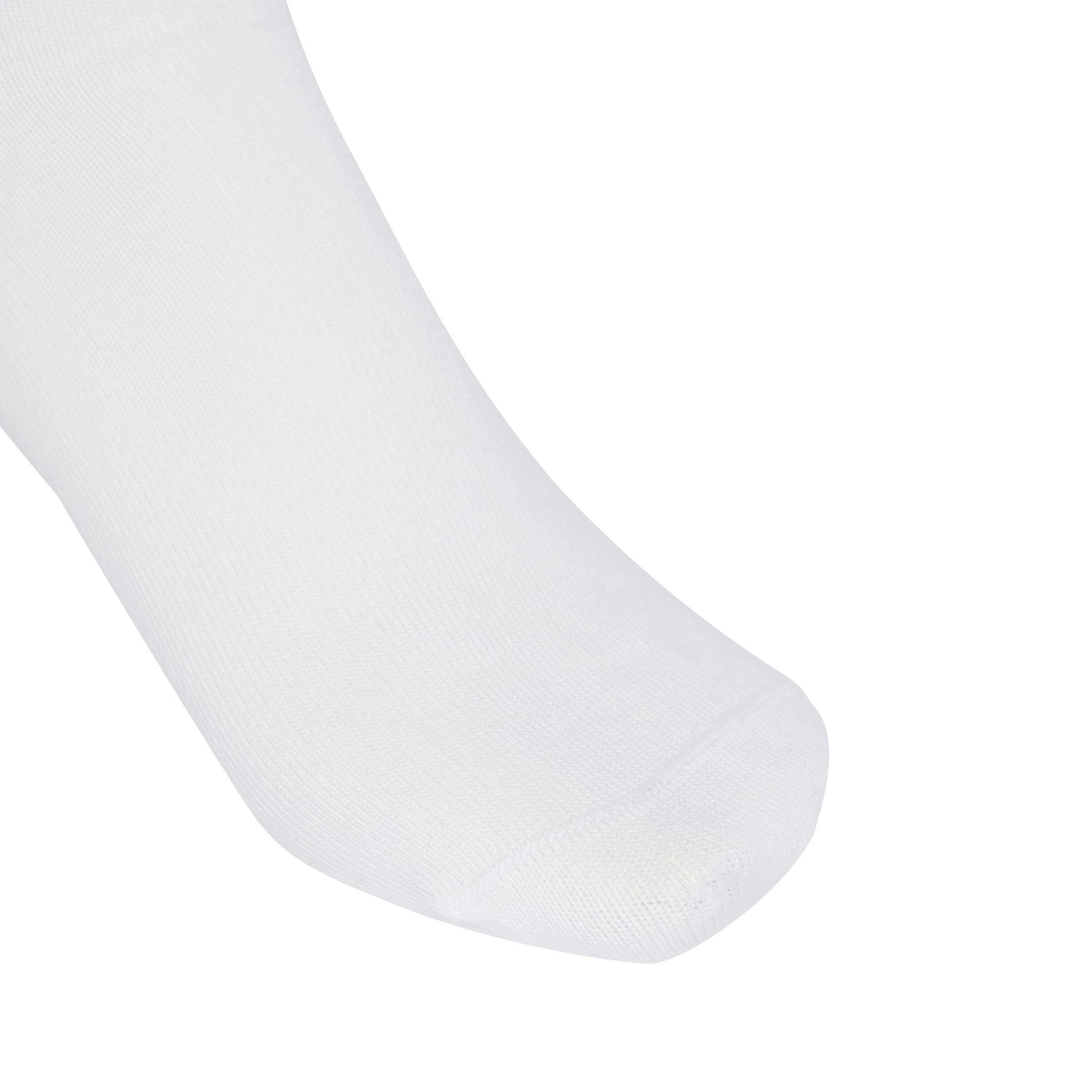 Unisex 3-Stripes Crew Socks 3 Pairs, White, A701_ONE, large image number 2