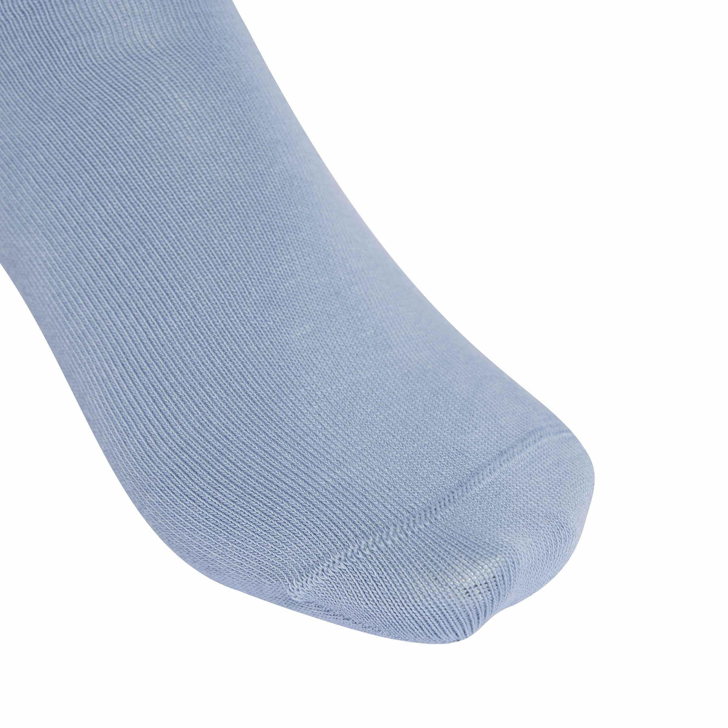 Unisex 3-Stripes Crew Socks 3 Pairs, White, A701_ONE, large image number 2