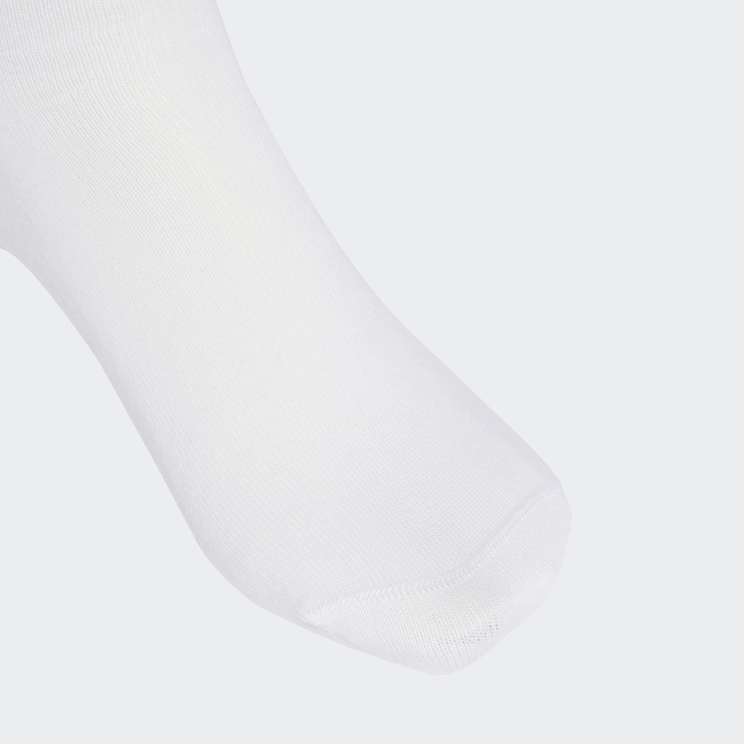 Unisex 3-Stripes High Crew Socks - 3 Pairs, White, A701_ONE, large image number 2