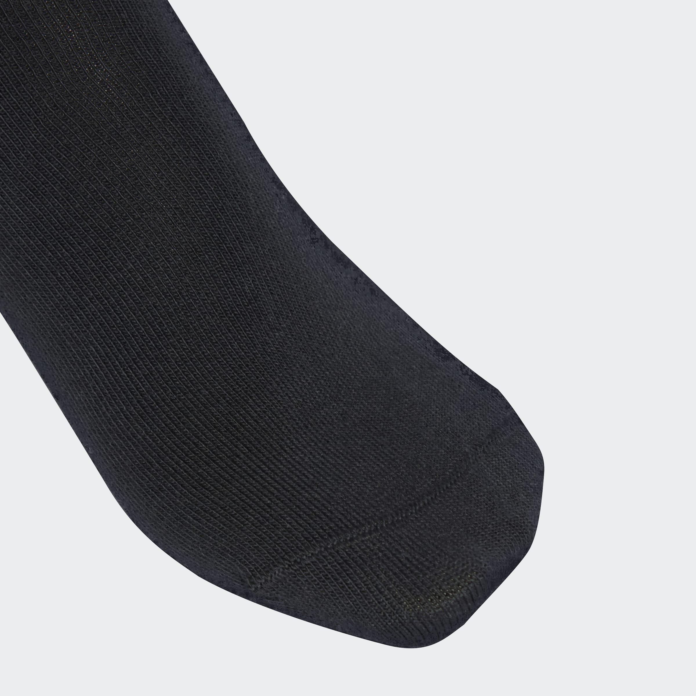 Unisex 3-Stripes High Crew Socks - 3 Pairs, Black, A701_ONE, large image number 2