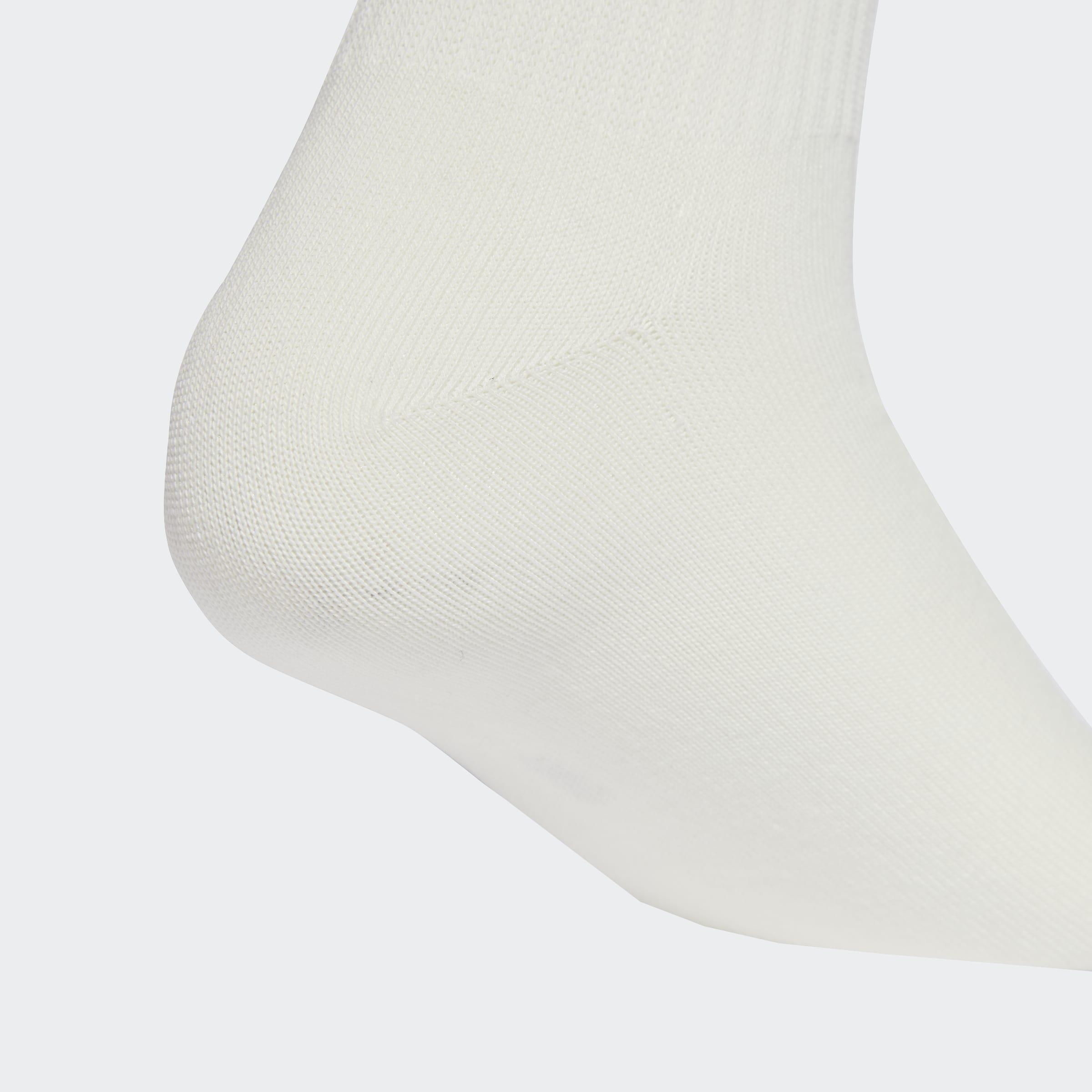 Unisex 3-Stripes High Crew Socks - 3 Pairs, White, A701_ONE, medium