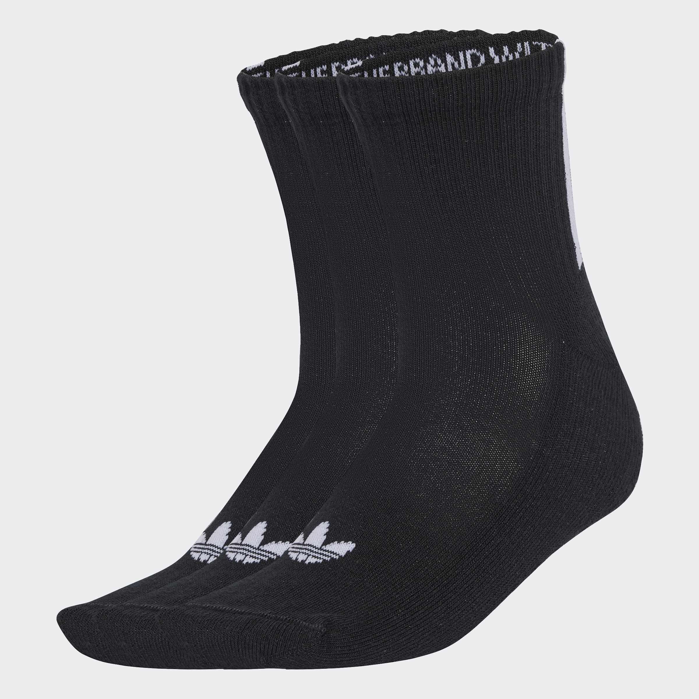 Unisex Quarter 3 Back Stripes Socks 3 Pairs, Black