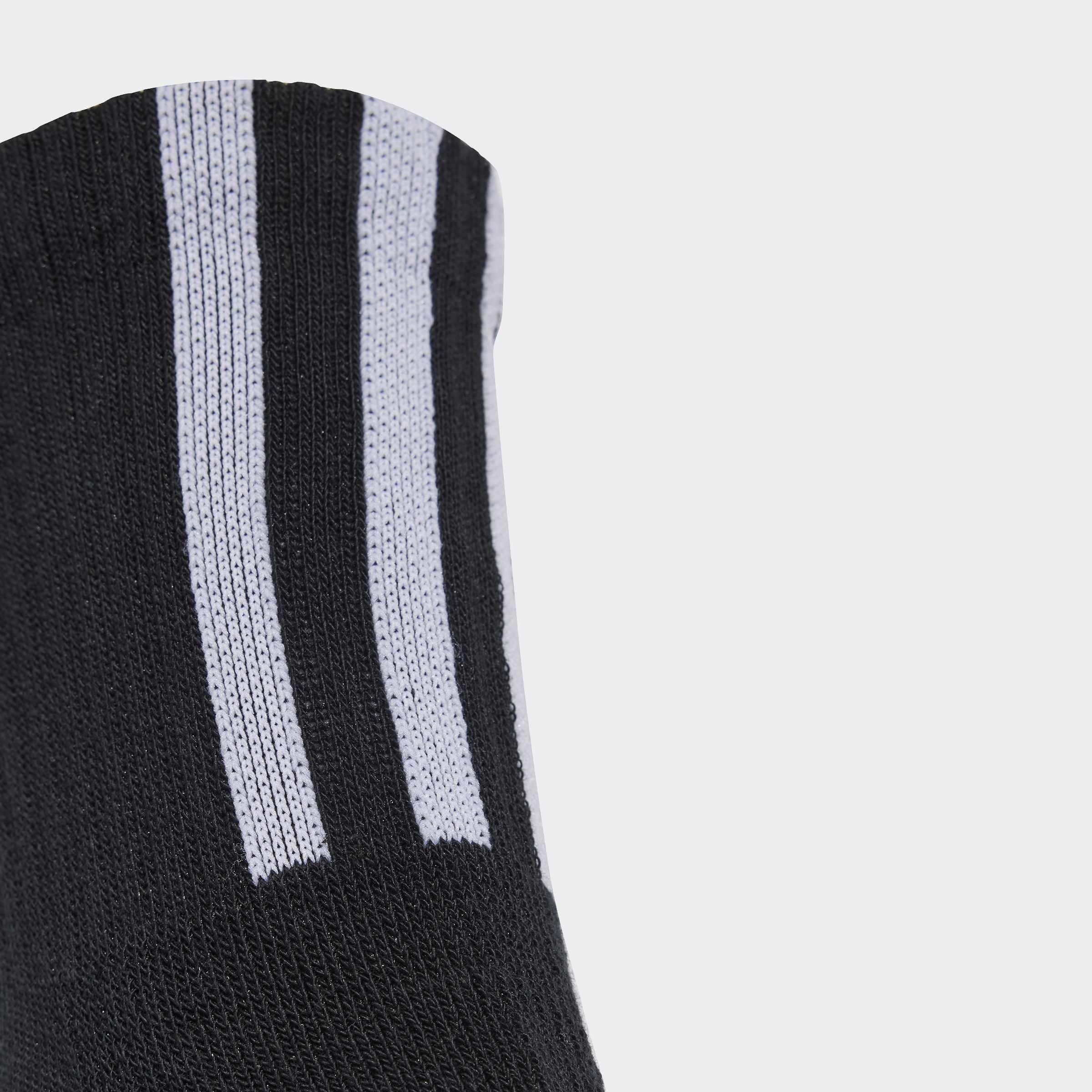 Unisex Quarter 3 Back Stripes Socks 3 Pairs, Black, A701_ONE, large image number 3
