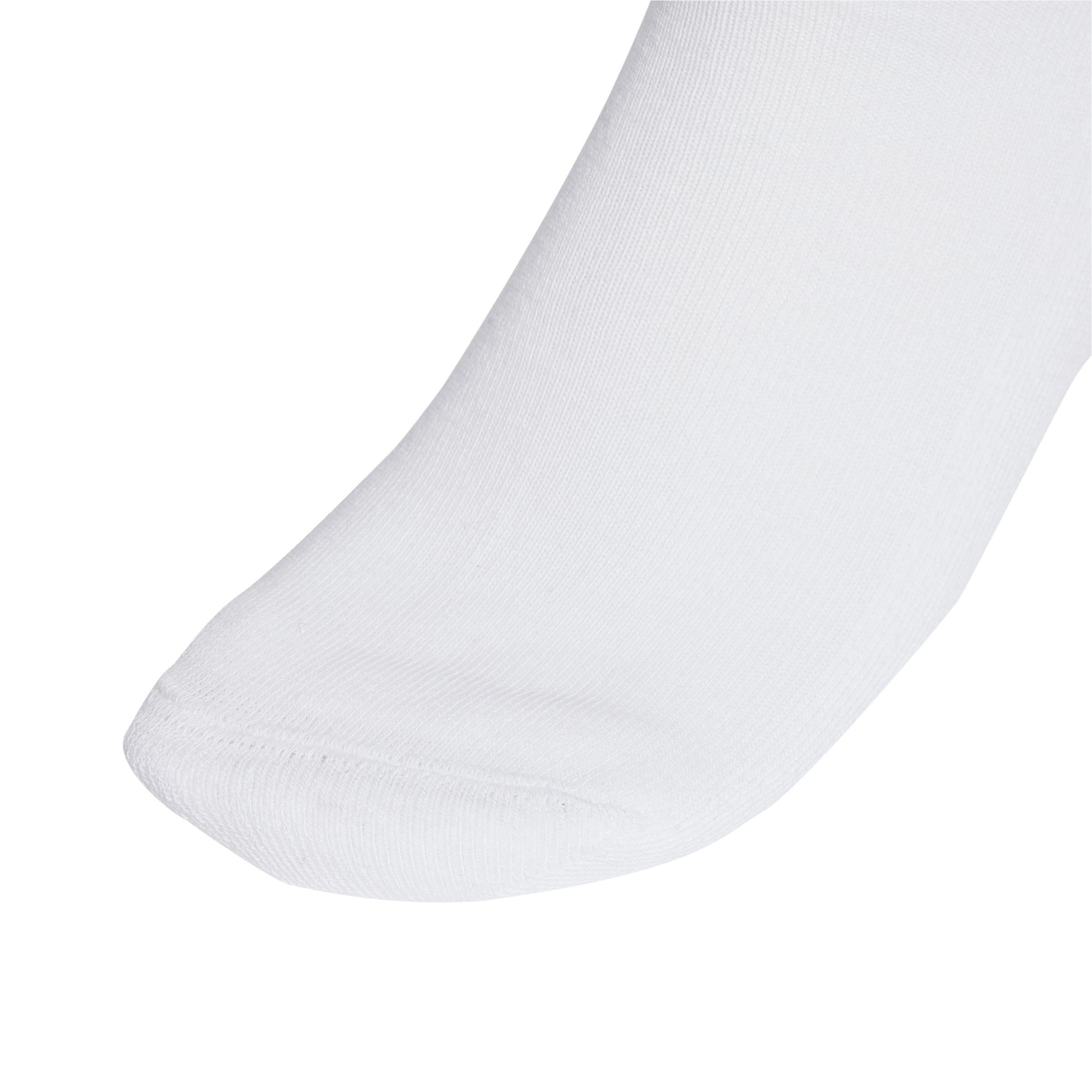 Unisex 3-Stripes Ankle Socks 3 Pairs, White, A701_ONE, large image number 1