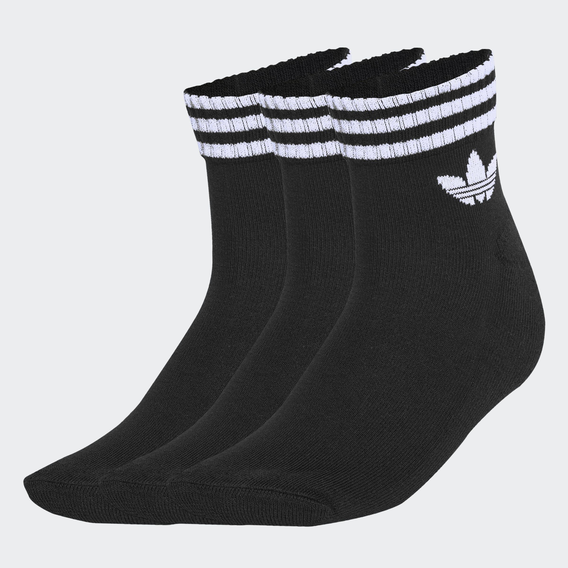 Unisex 3-Stripes Ankle Socks 3 Pairs, Black, A701_ONE, large image number 3