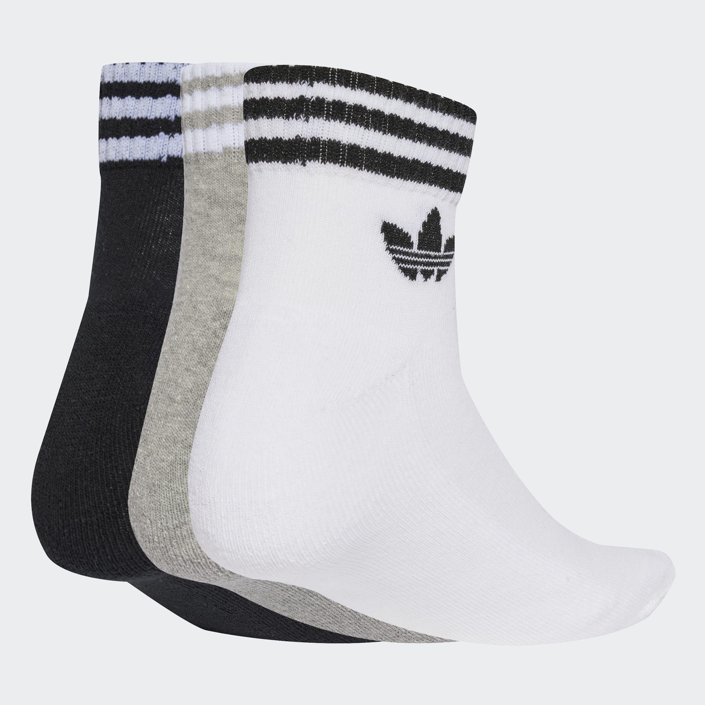 Unisex 3-Stripes Ankle Socks 3 Pairs, Multicolour, A701_ONE, large image number 1
