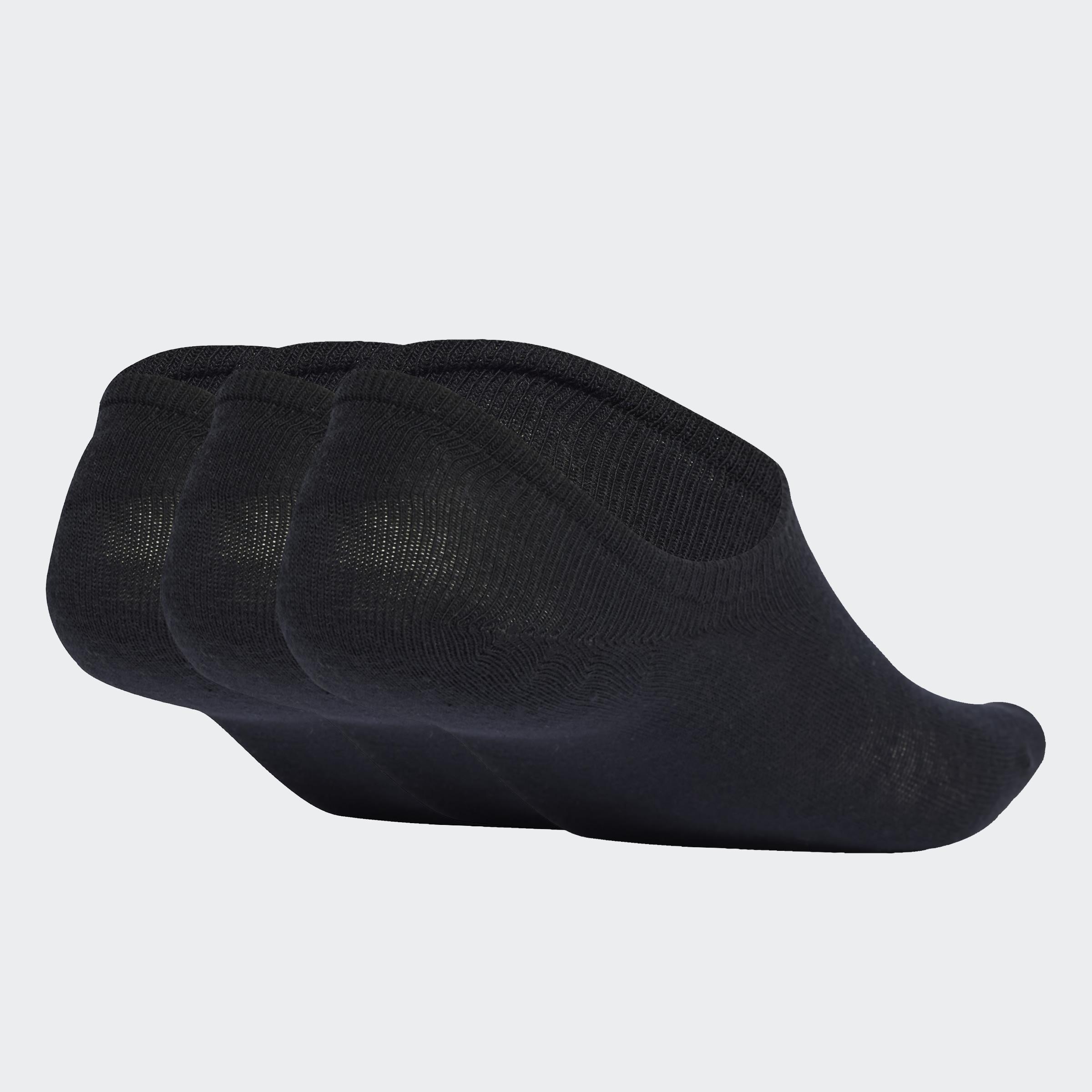 Unisex Low Cut Socks 3 Pairs, Black, A701_ONE, medium