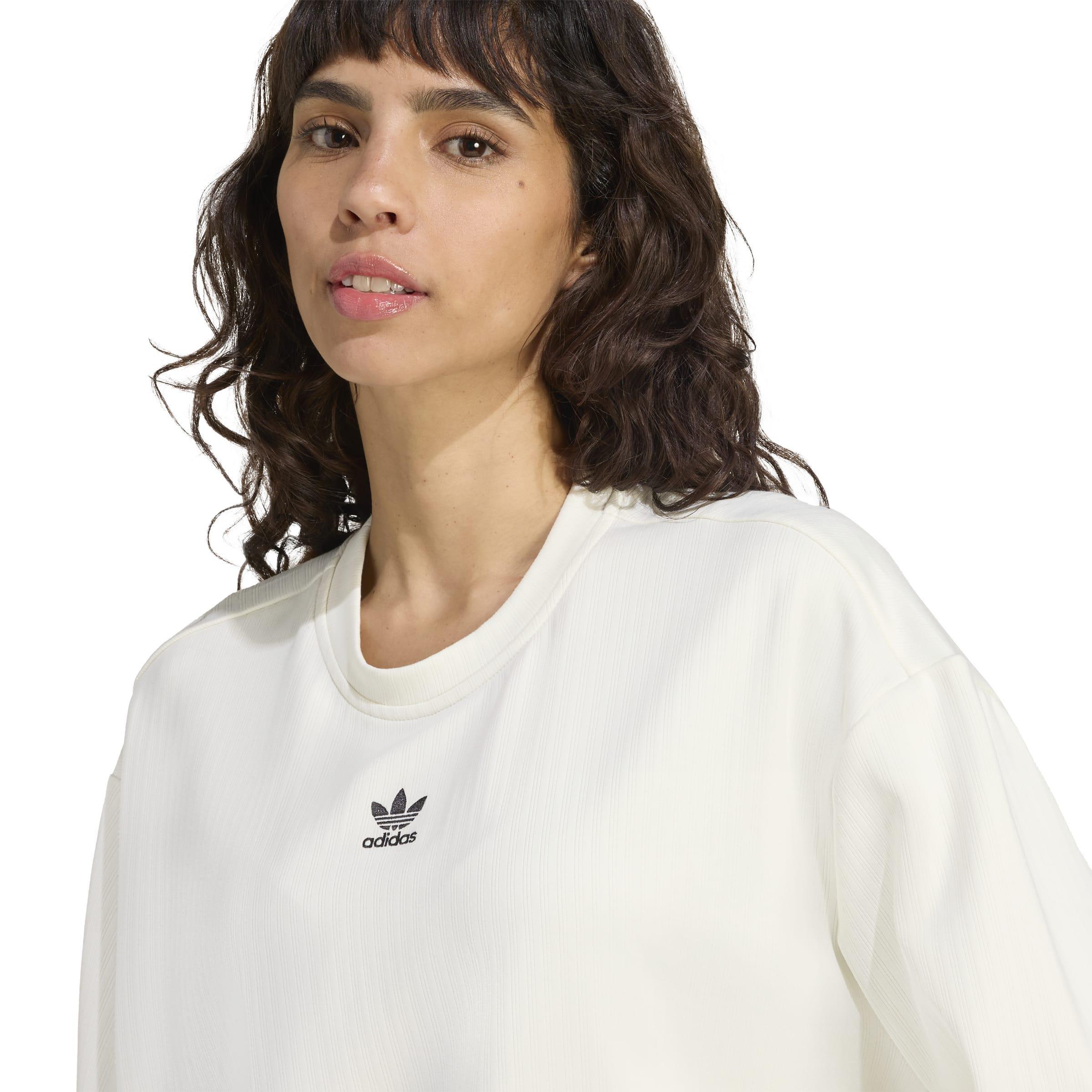 Essentials Winterized Wide Rib Long Sleeve, White, A701_ONE, large image number 3