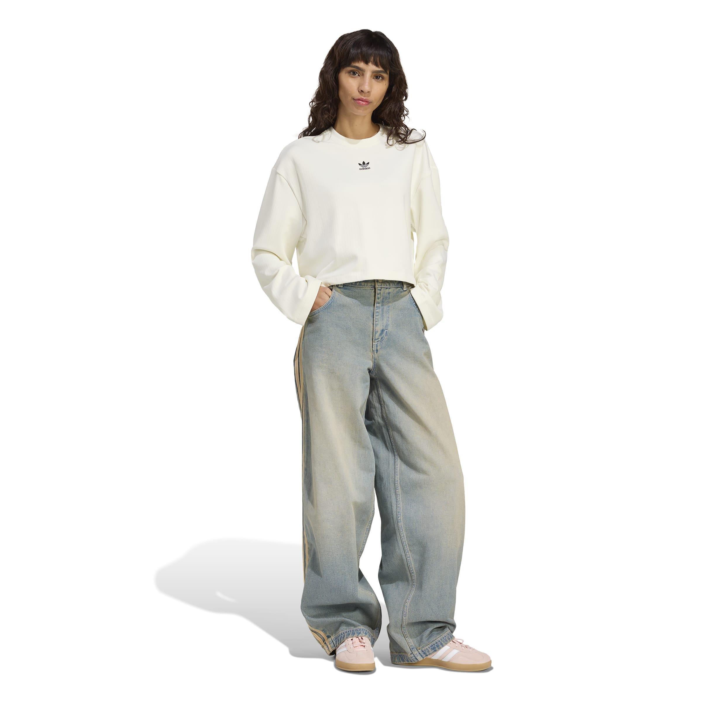 Essentials Winterized Wide Rib Long Sleeve, White, A701_ONE, large image number 4