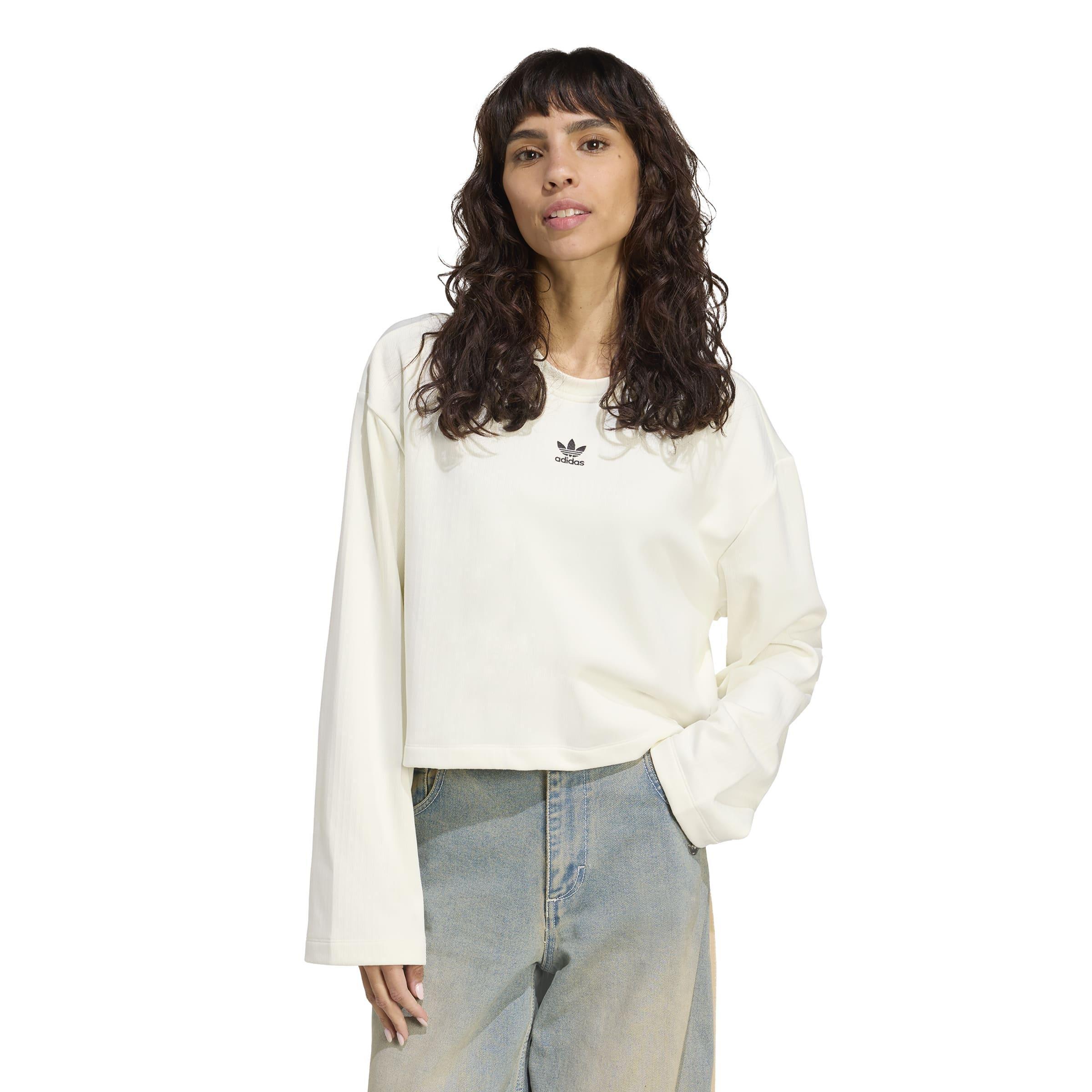 Essentials Winterized Wide Rib Long Sleeve, White, A701_ONE, large image number 5