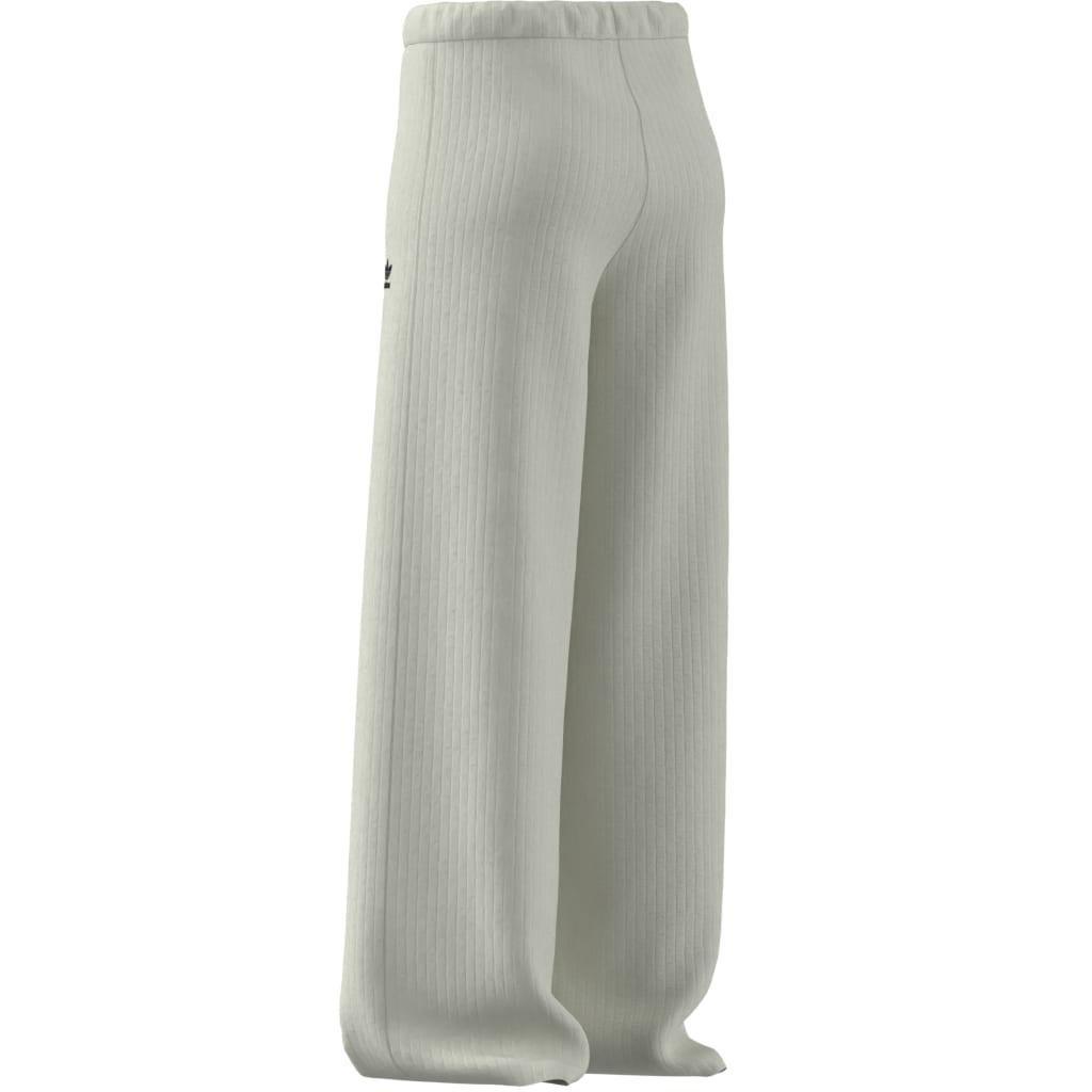 Essentials Winterized Wide Rib Tracksuit Bottoms, White, A701_ONE, large image number 4