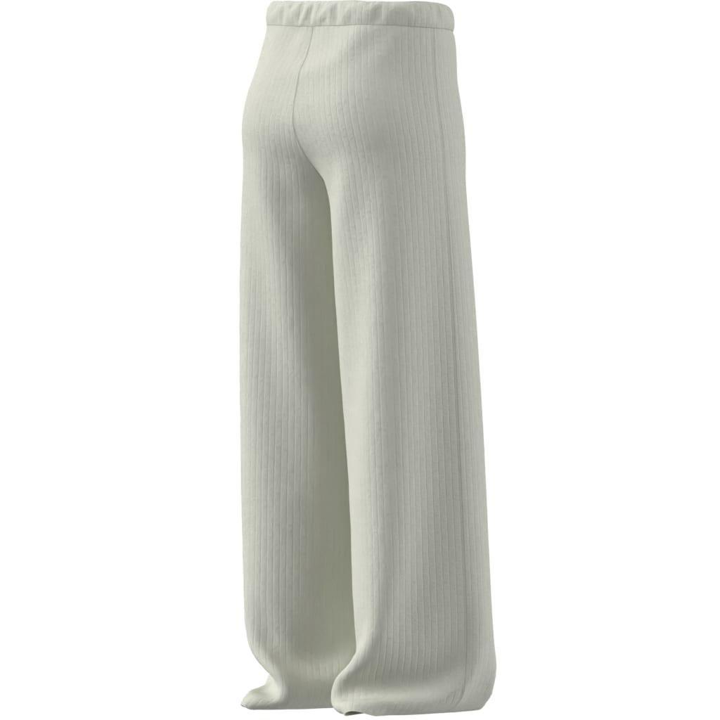 Essentials Winterized Wide Rib Tracksuit Bottoms, White, A701_ONE, large image number 5