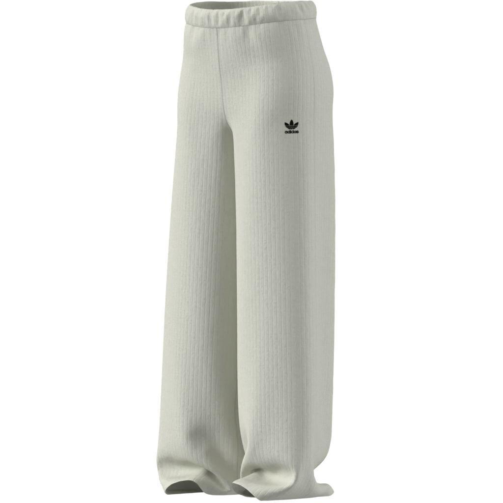 Essentials Winterized Wide Rib Tracksuit Bottoms, White, A701_ONE, large image number 8