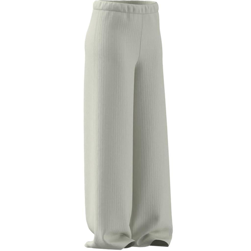 Essentials Winterized Wide Rib Tracksuit Bottoms, White, A701_ONE, large image number 12