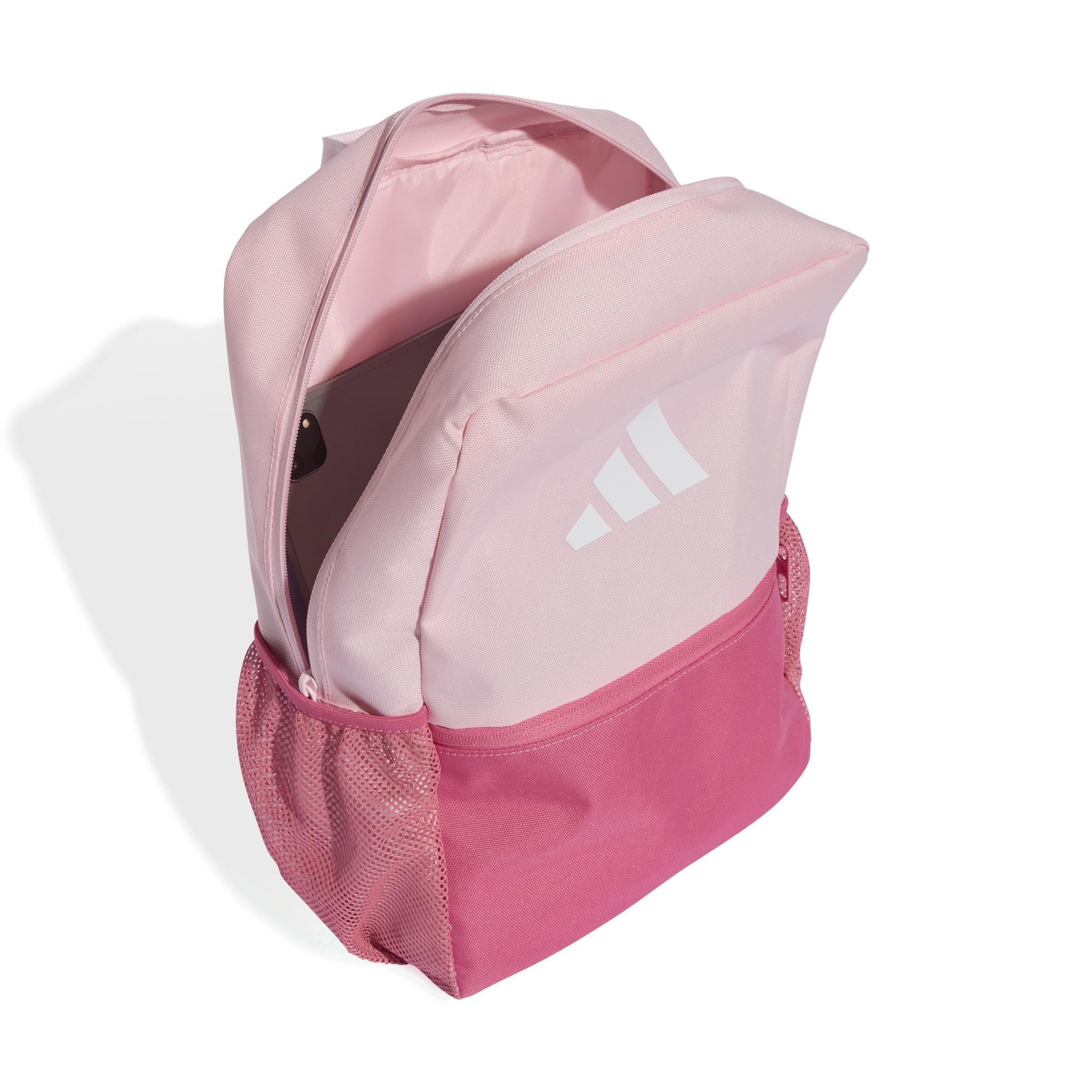 Kids Unisex Seasonal Essentials Colorblock Backpack, Pink, A701_ONE, medium