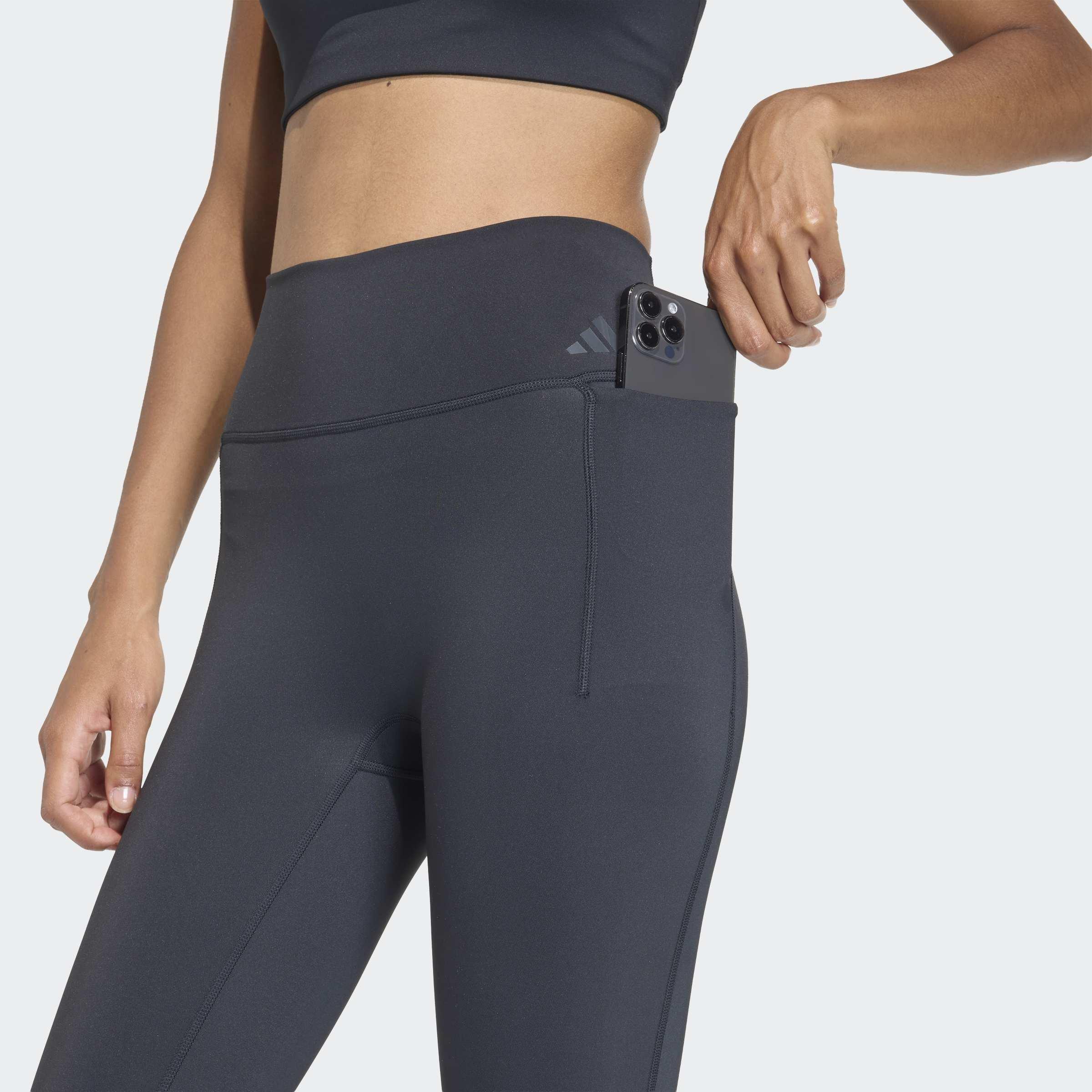 Optime Workout 7/8 Leggings, Black, A701_ONE, large image number 2
