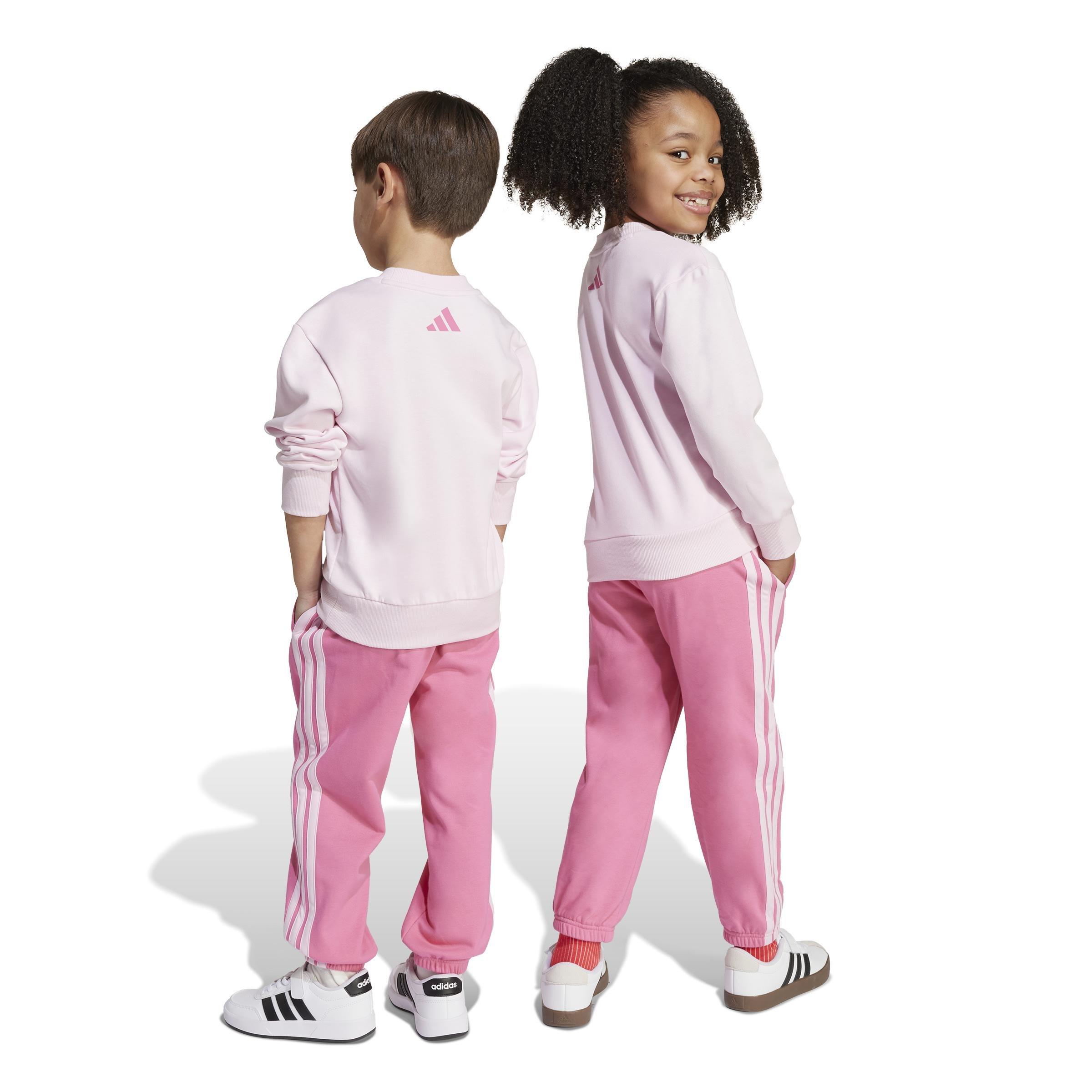 Kids Unisex Seasonal Essentials Adiraptor Fleece Jogger Set Little, Pink, , large image number 1