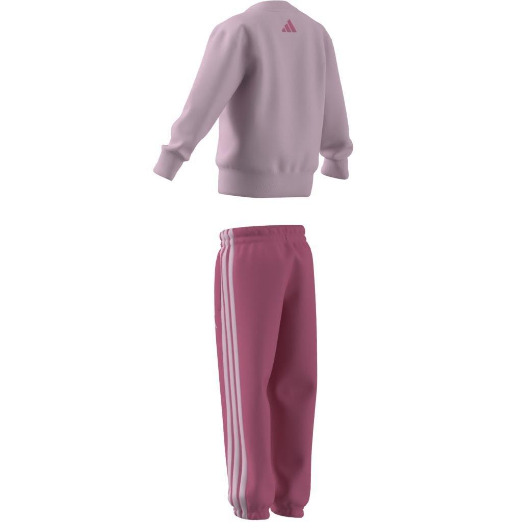 Kids Unisex Seasonal Essentials Adiraptor Fleece Jogger Set Little, Pink, , large image number 5