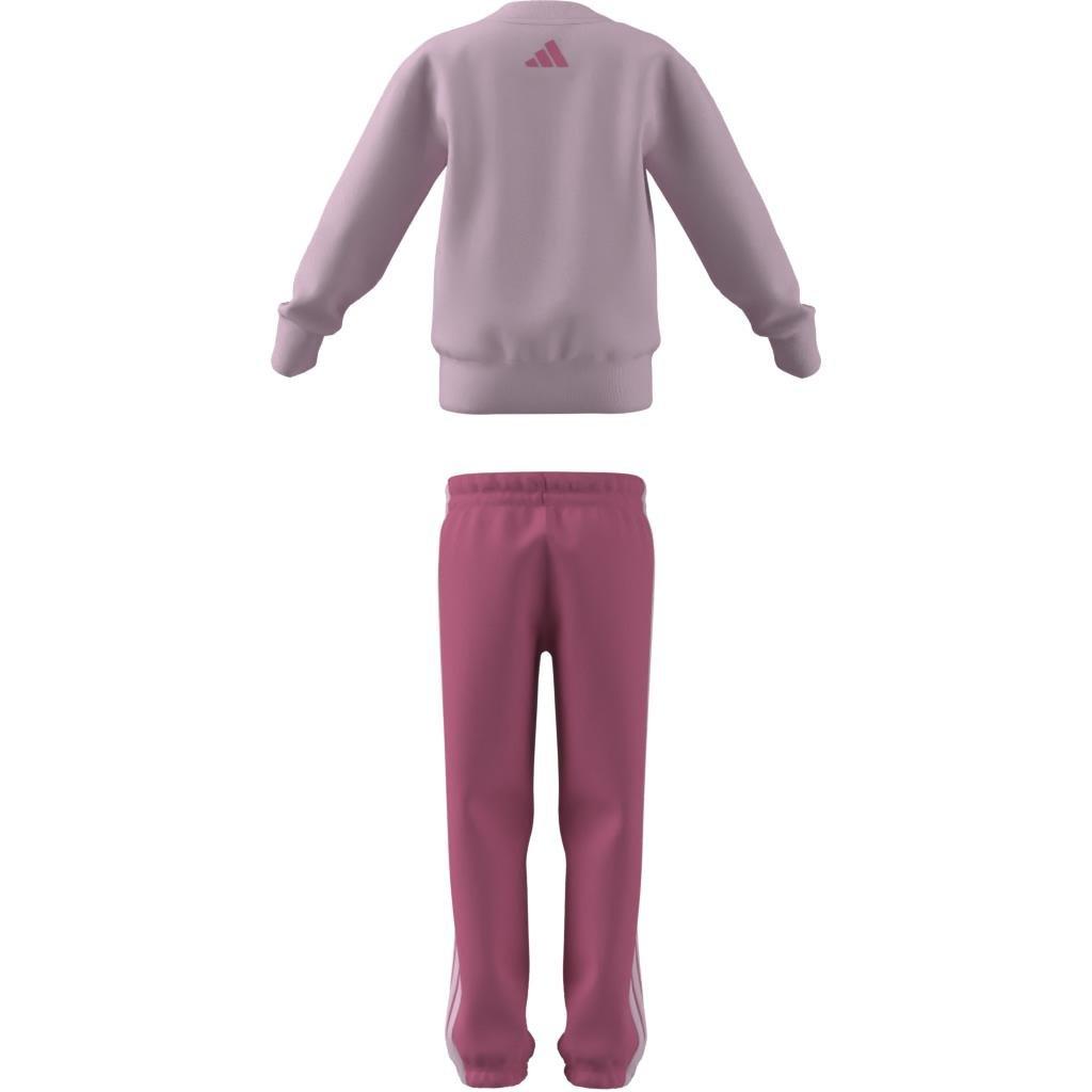 Kids Unisex Seasonal Essentials Adiraptor Fleece Jogger Set Little, Pink, , large image number 7