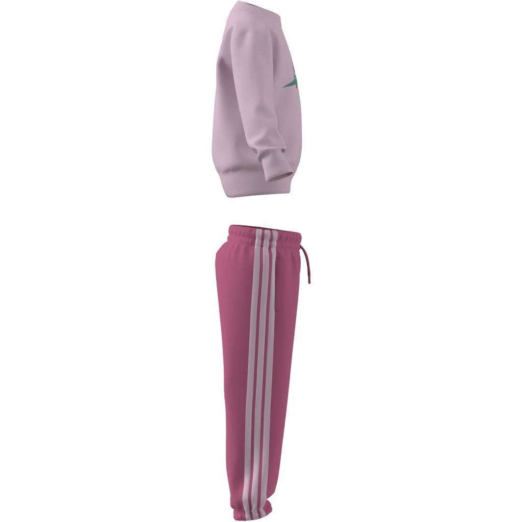 Kids Unisex Seasonal Essentials Adiraptor Fleece Jogger Set Little, Pink, , large image number 11