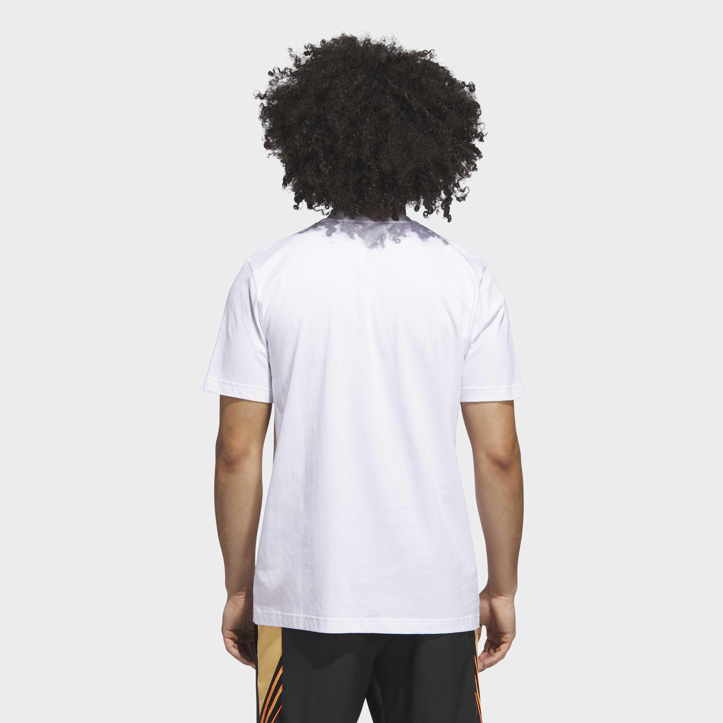 Basketball Is Happiness Graphic T-Shirt, White