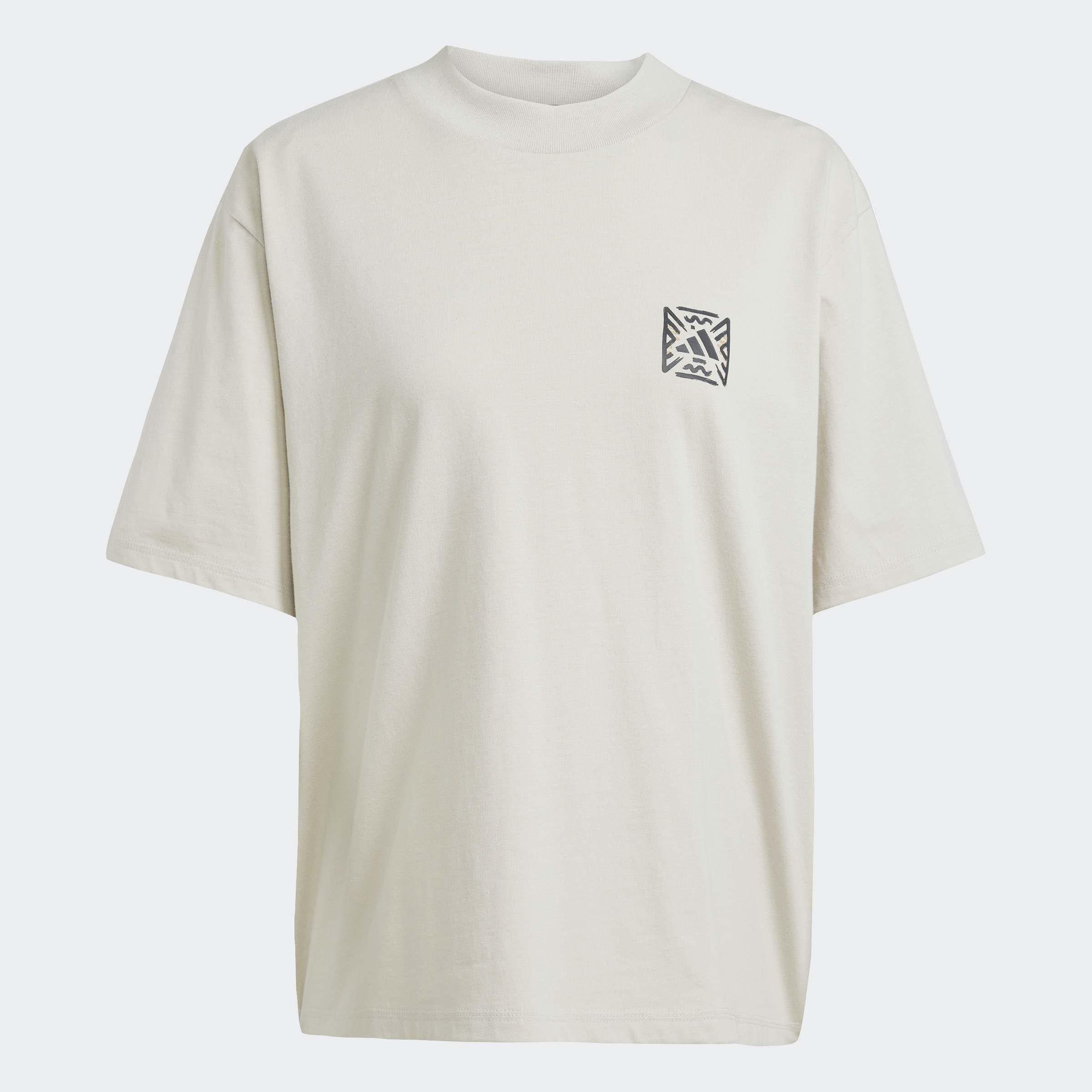 Animal Loose Graphic T-Shirt, Grey