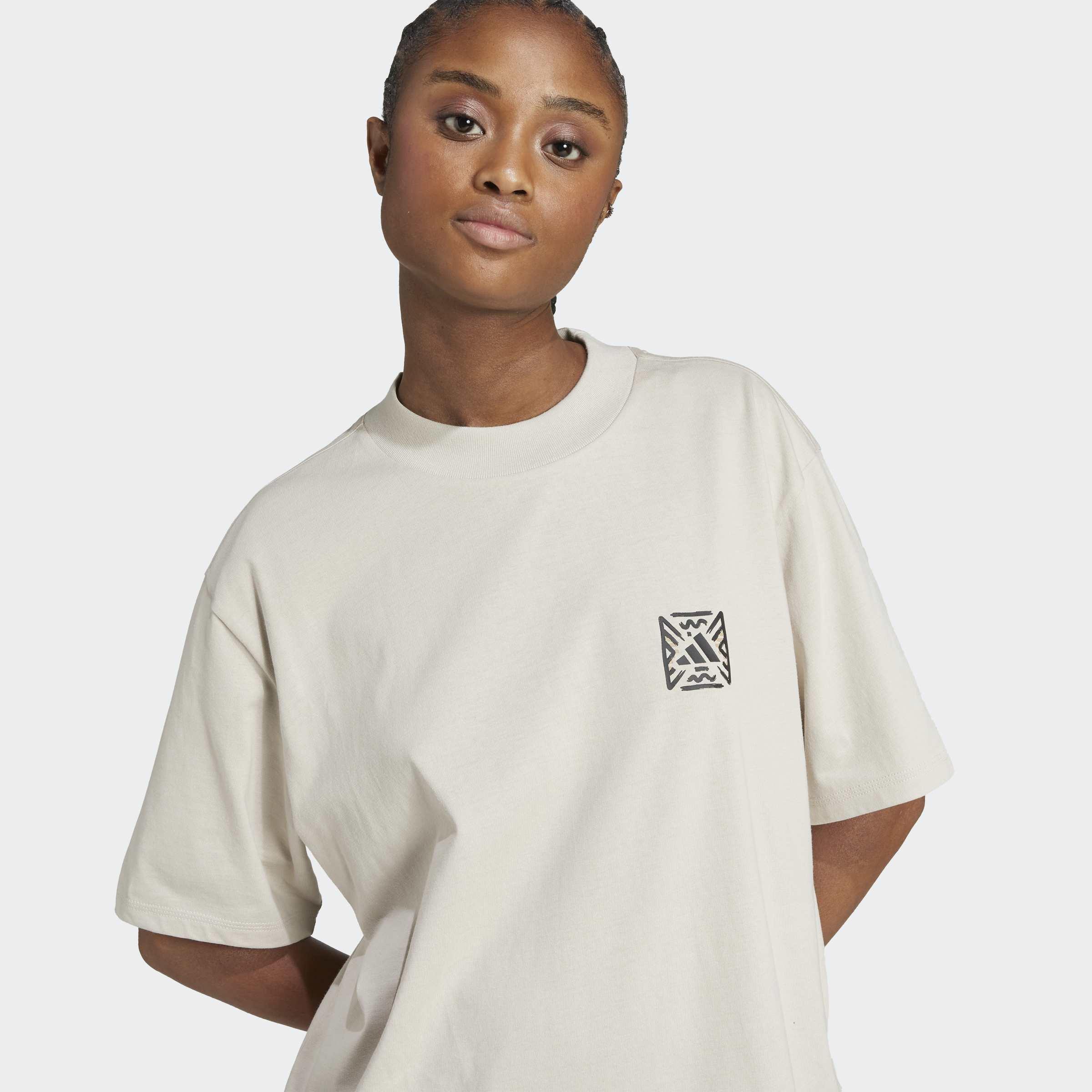 Animal Loose Graphic T-Shirt, Grey, A701_ONE, large image number 4