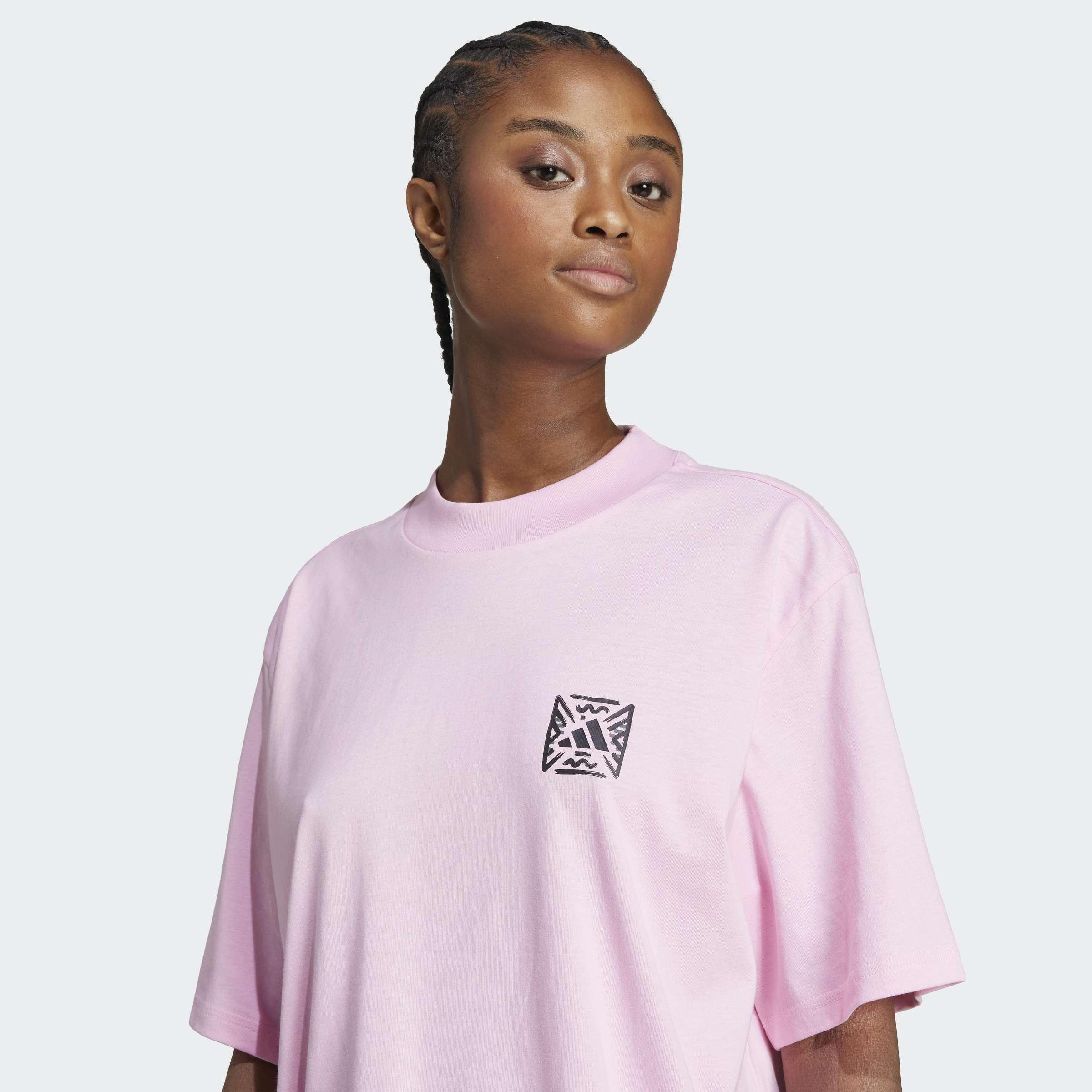 Animal Loose Graphic T-Shirt, Pink, A701_ONE, large image number 2