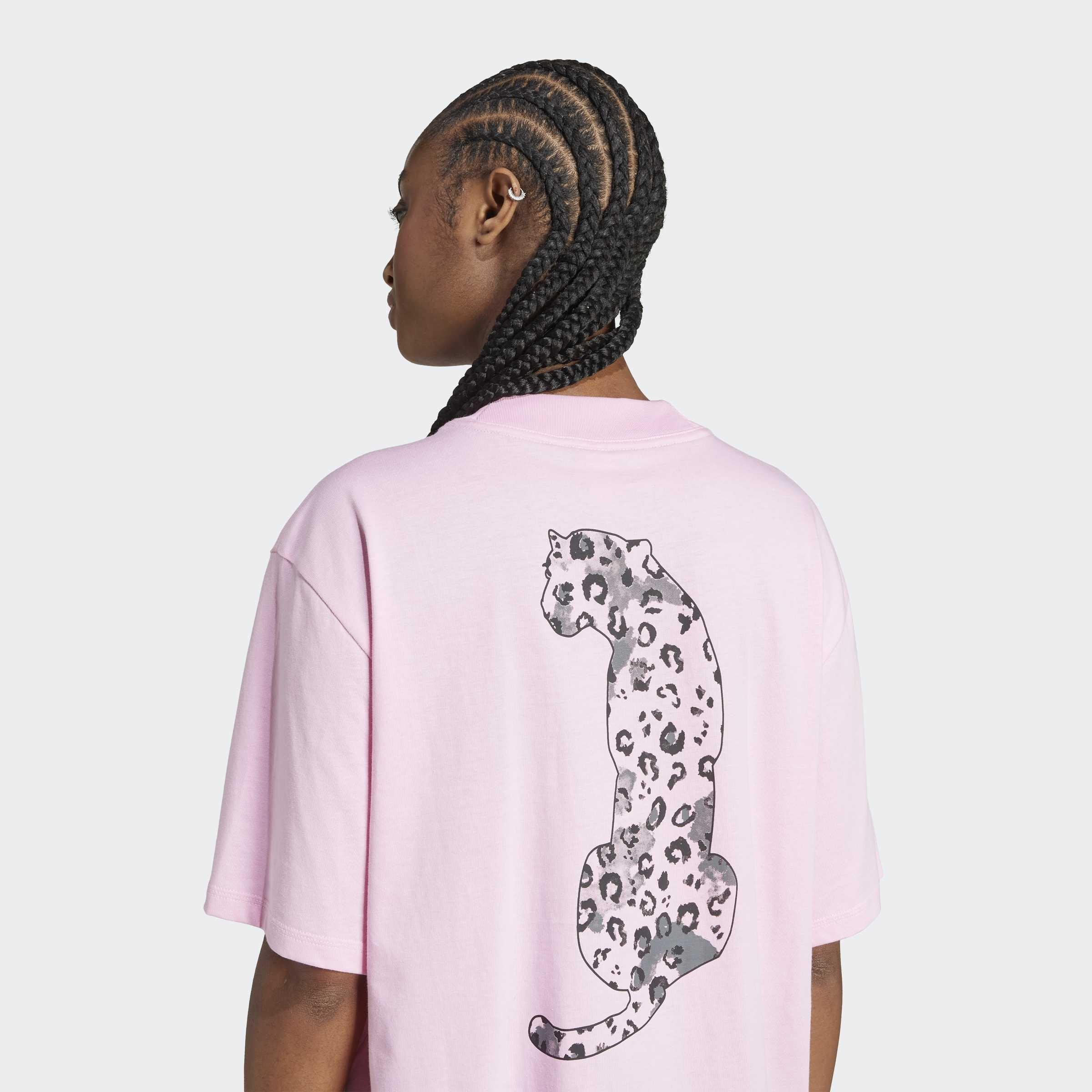 Animal Loose Graphic T-Shirt, Pink, A701_ONE, large image number 3