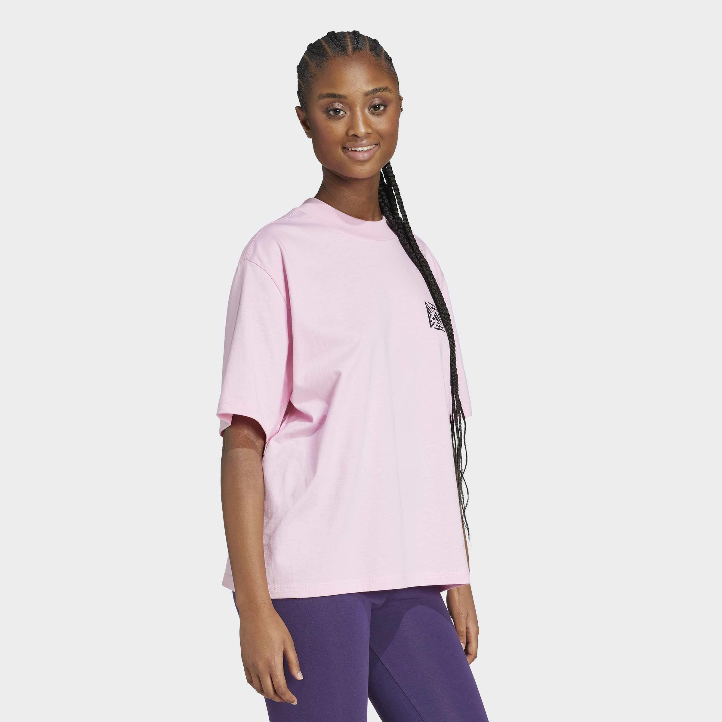 Animal Loose Graphic T-Shirt, Pink, A701_ONE, large image number 5