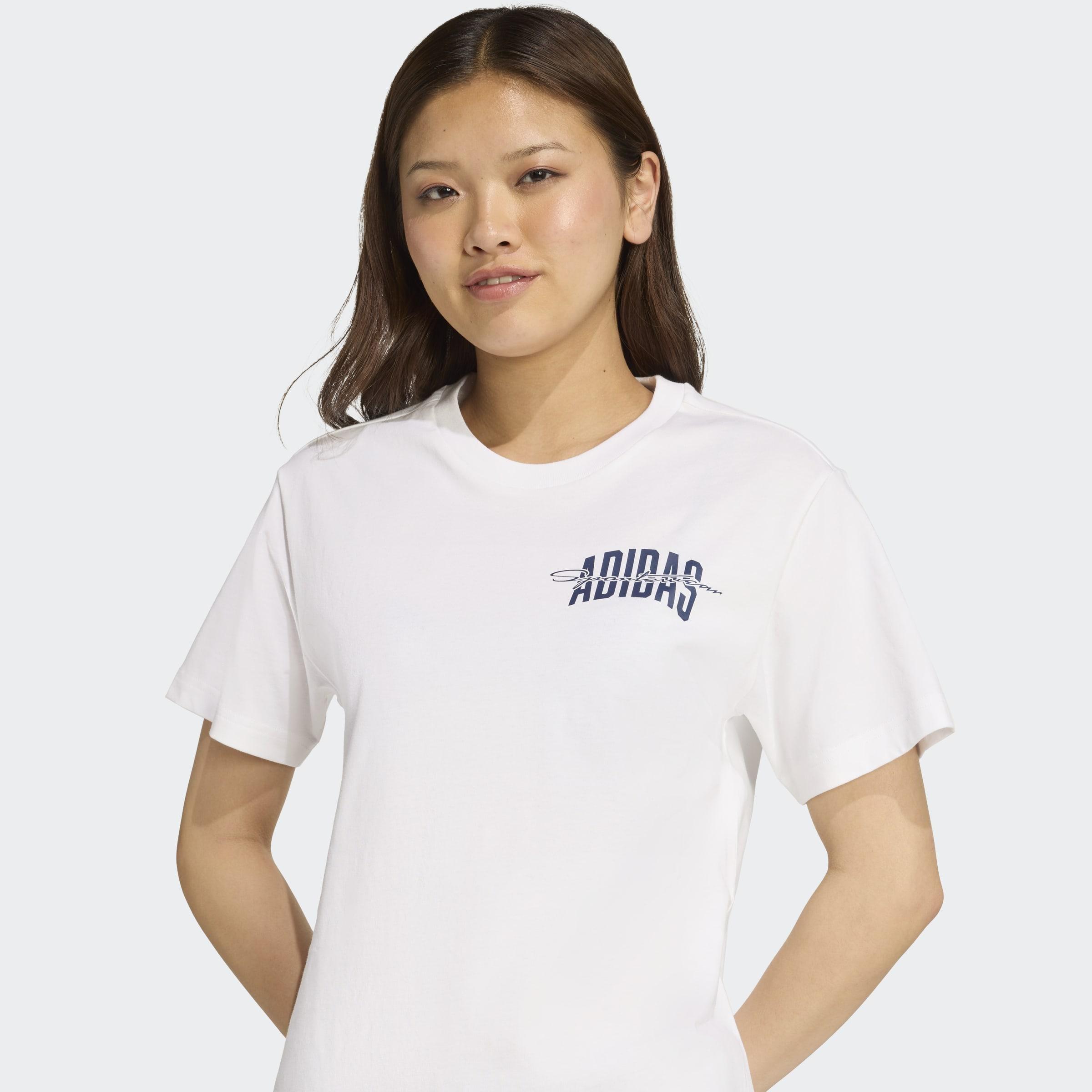 Collegiate Graphic T-Shirt, White, A701_ONE, large image number 2