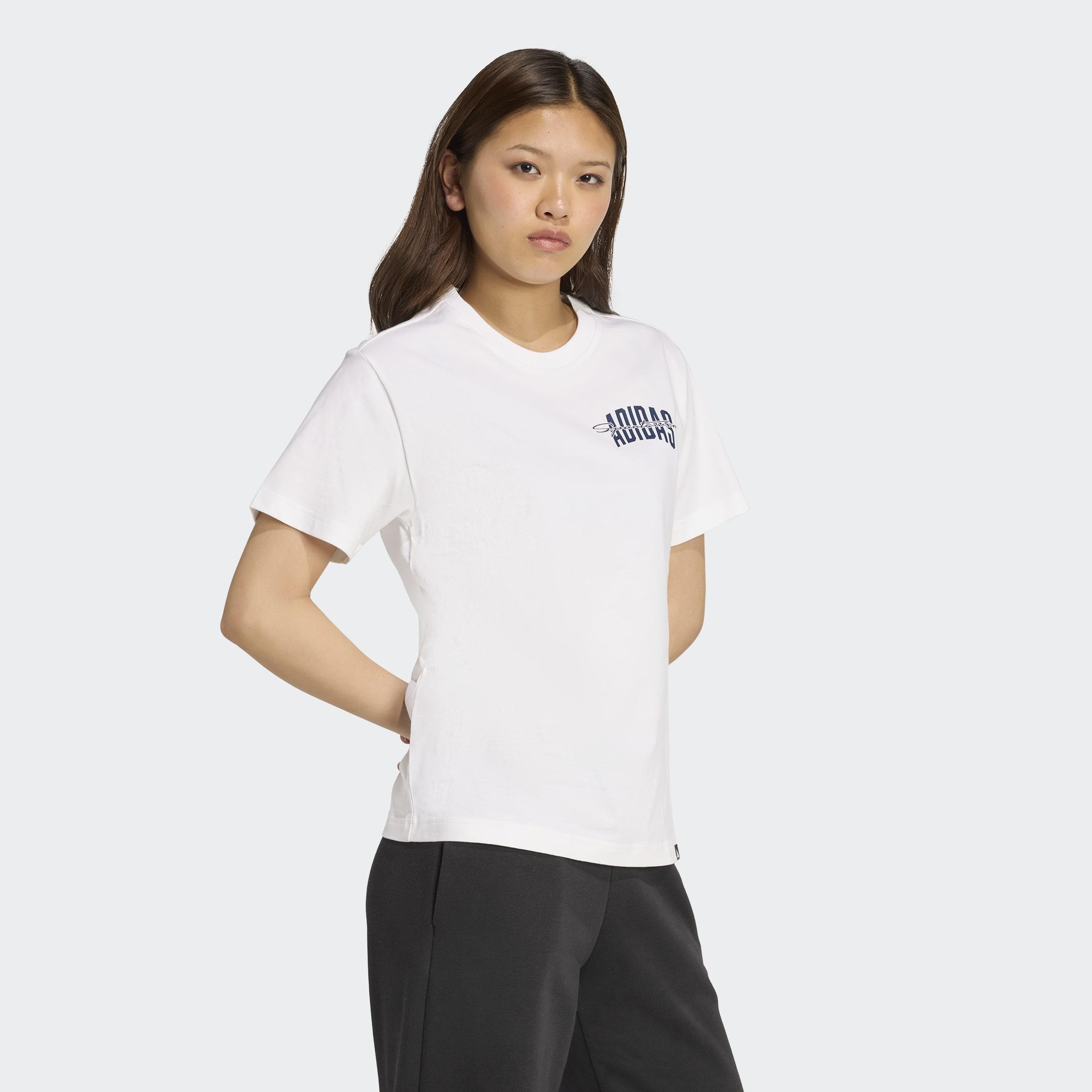 Collegiate Graphic T-Shirt, White, A701_ONE, large image number 4