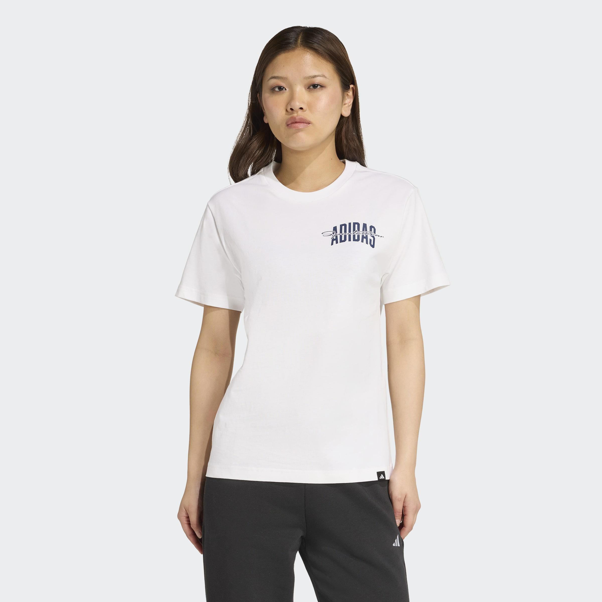 Collegiate Graphic T-Shirt, White, A701_ONE, large image number 5