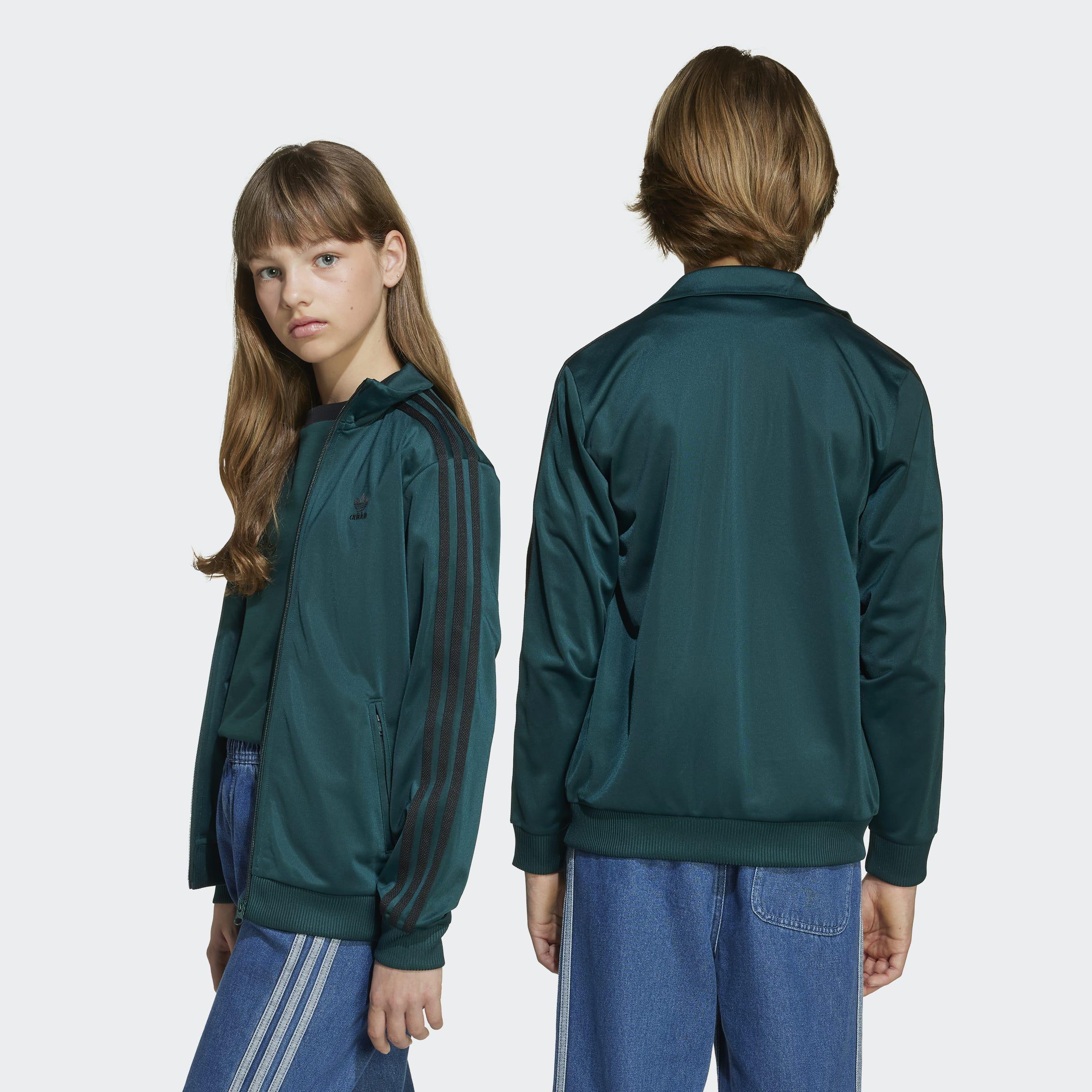 Kids Unisex Adicolor Firebird Top, Green, A701_ONE, large image number 1