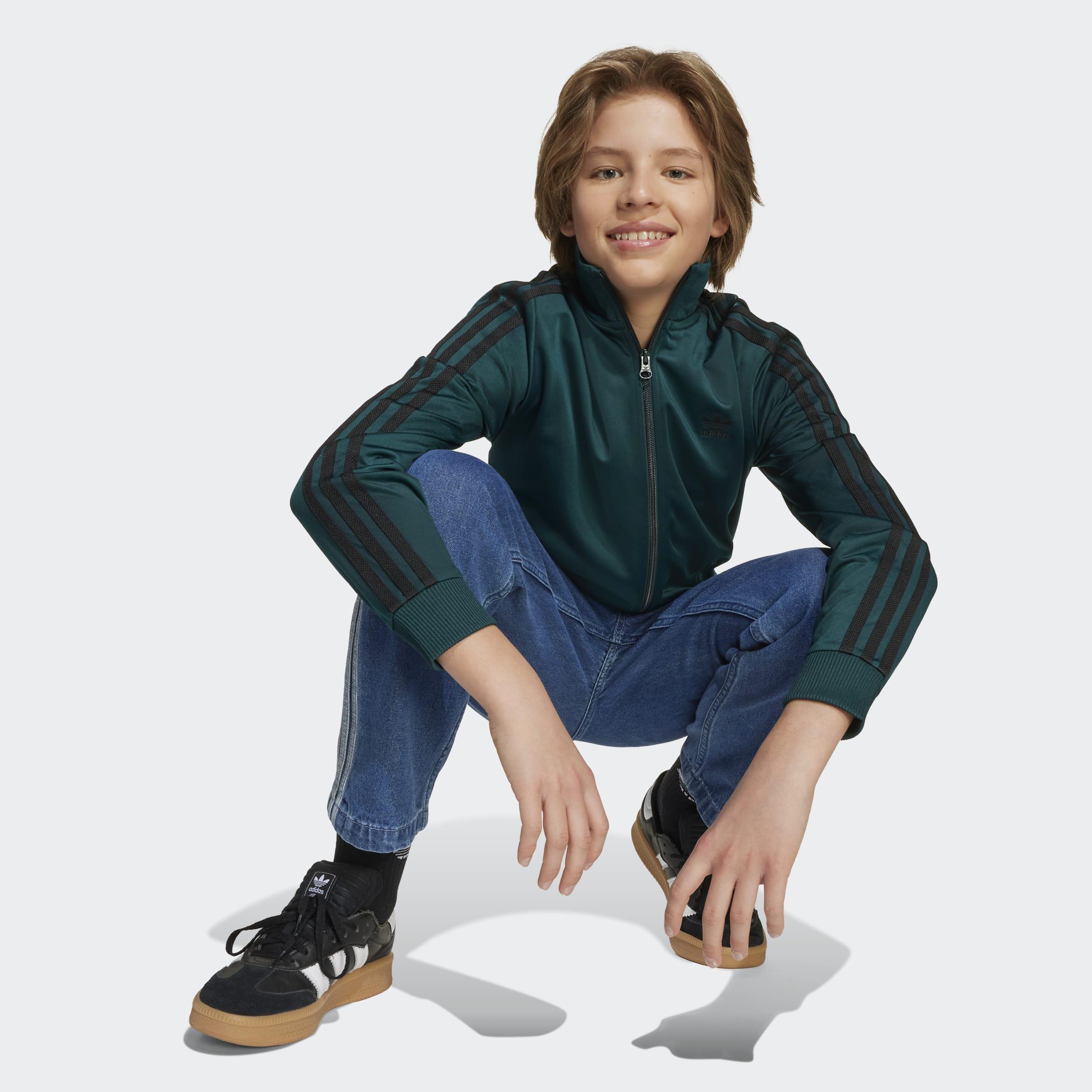 Kids Unisex Adicolor Firebird Top, Green, A701_ONE, large image number 3