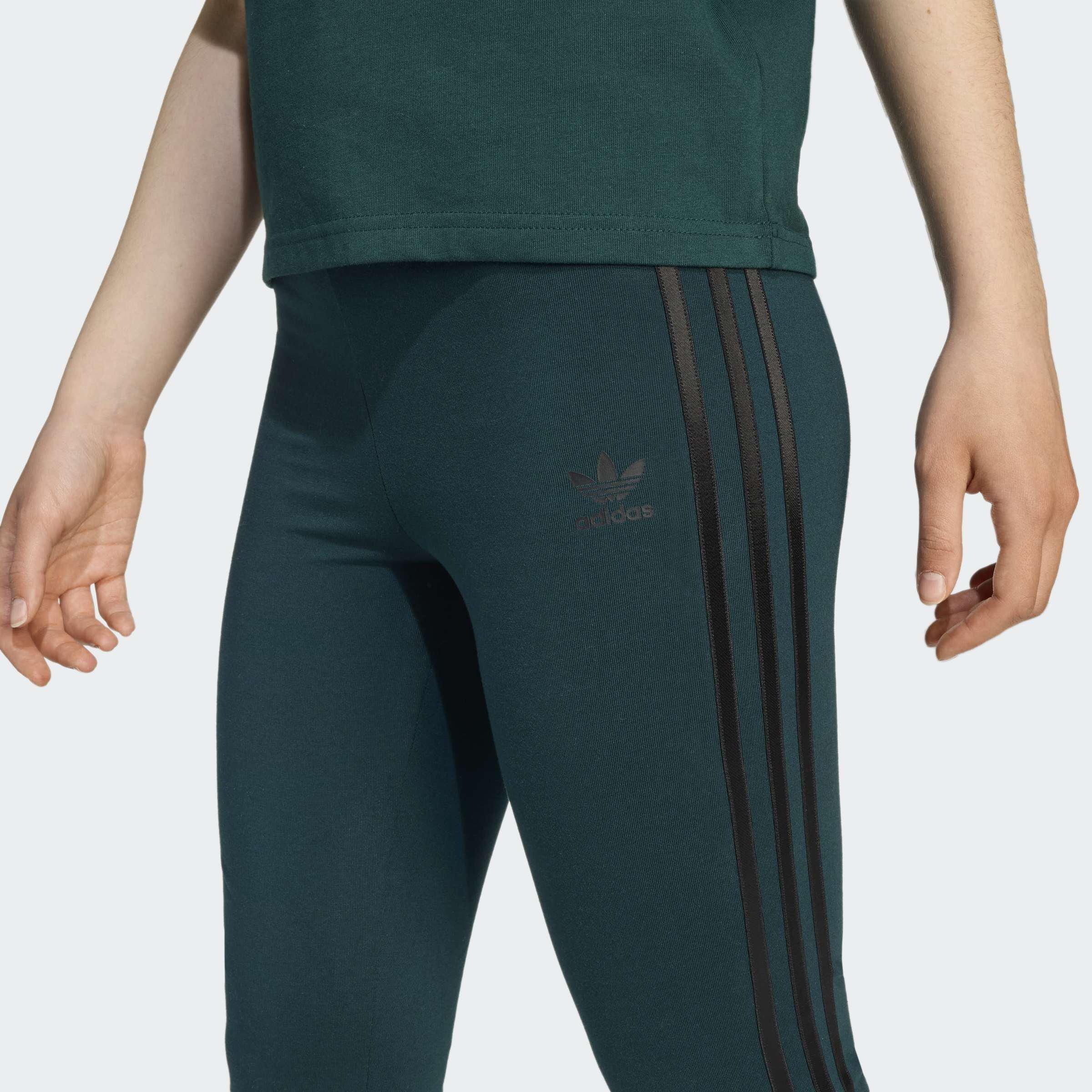 Kids Adicolor Leggings, Green, A701_ONE, large image number 3