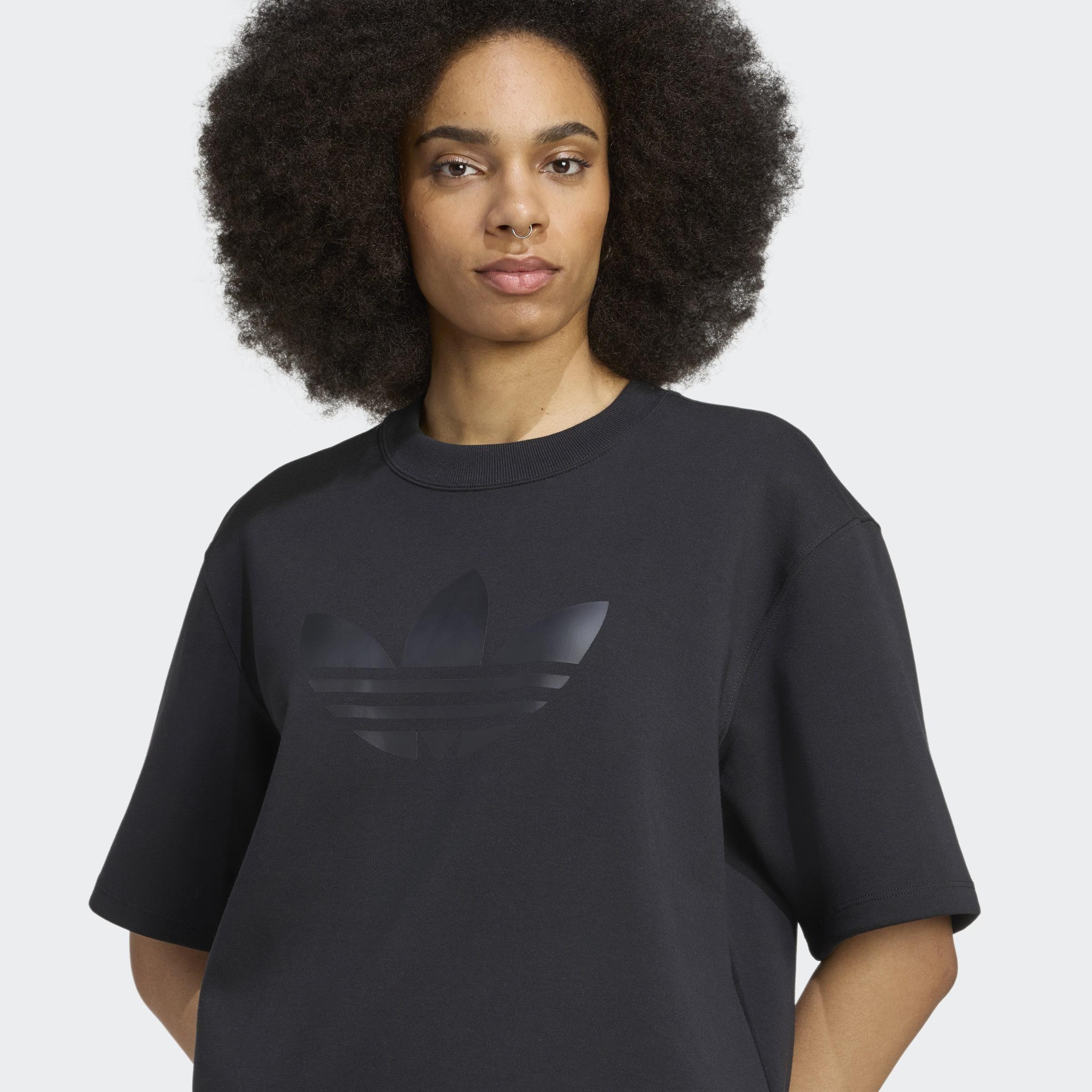 Adicolor Spacer Oversized Trefoil T-Shirt, Black, A701_ONE, large image number 2